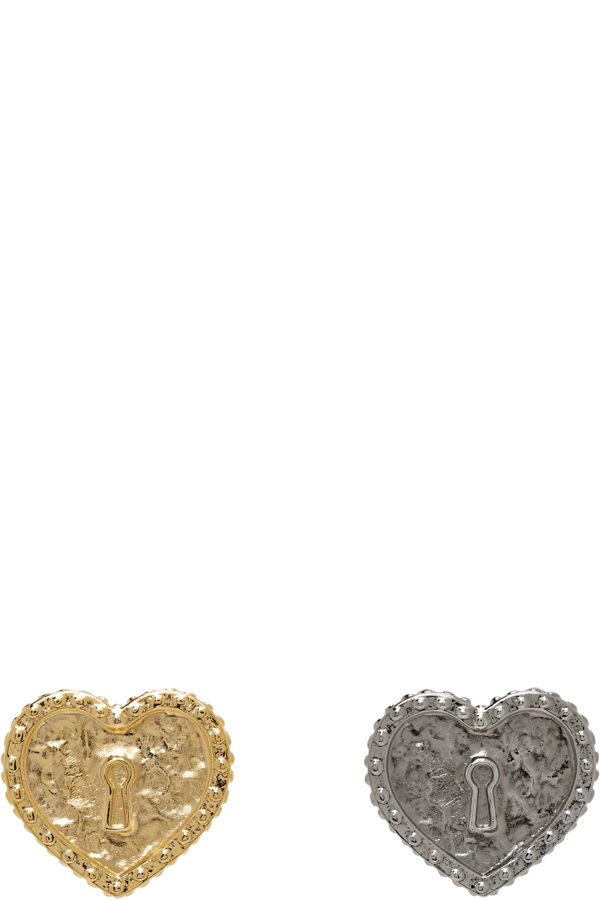 Chopova Lowena - Locked Heart Stud Earrings