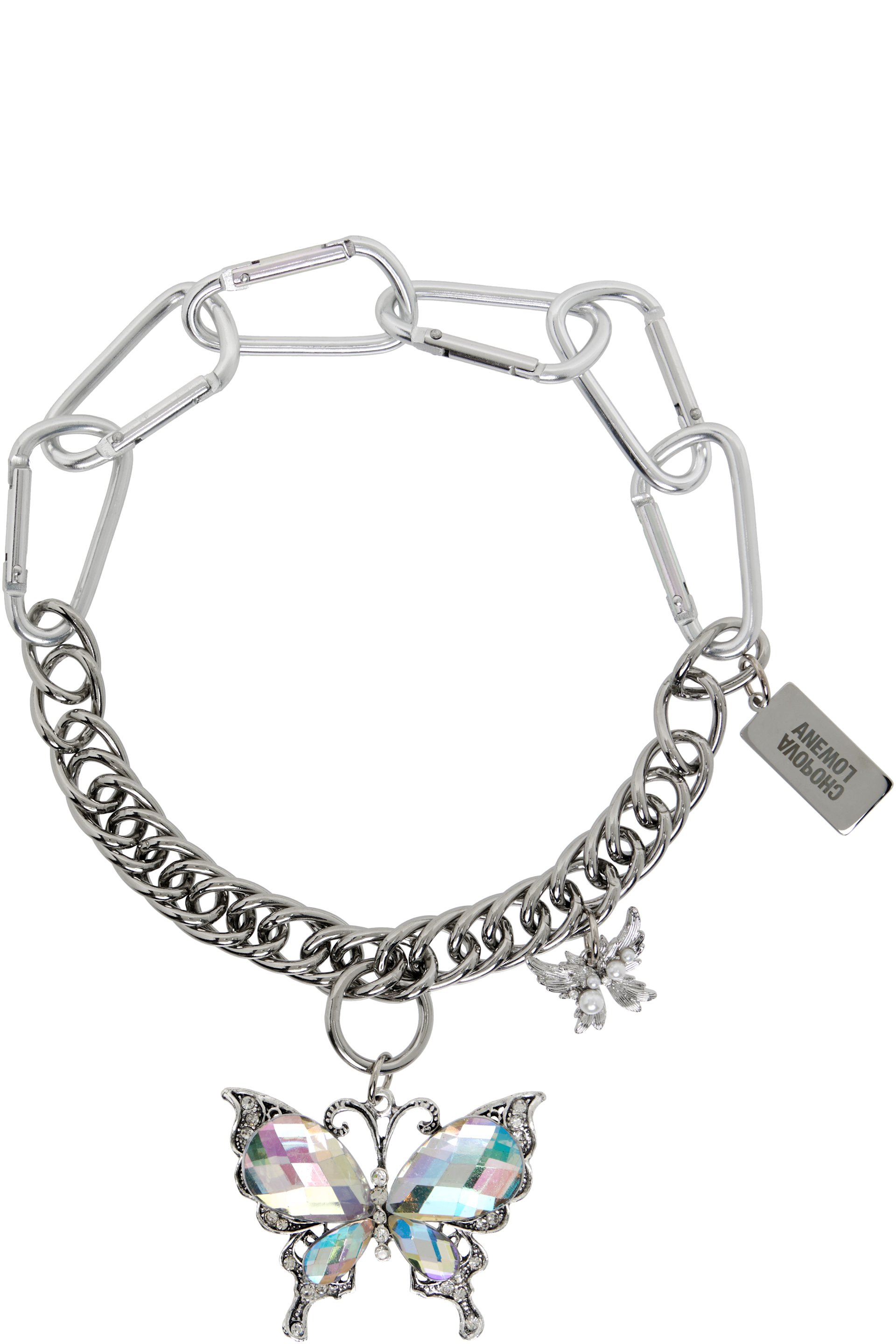 Chopova Lowena - Double Butterfly Carabiner Necklace