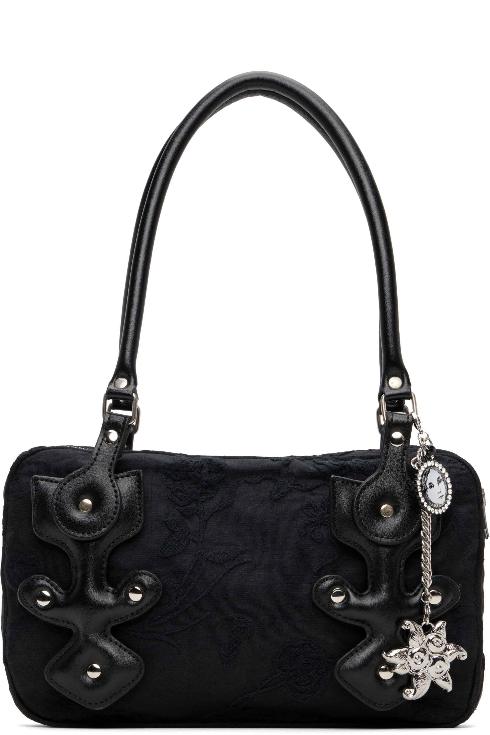 Chopova Lowena - Black Missish Floral Bag