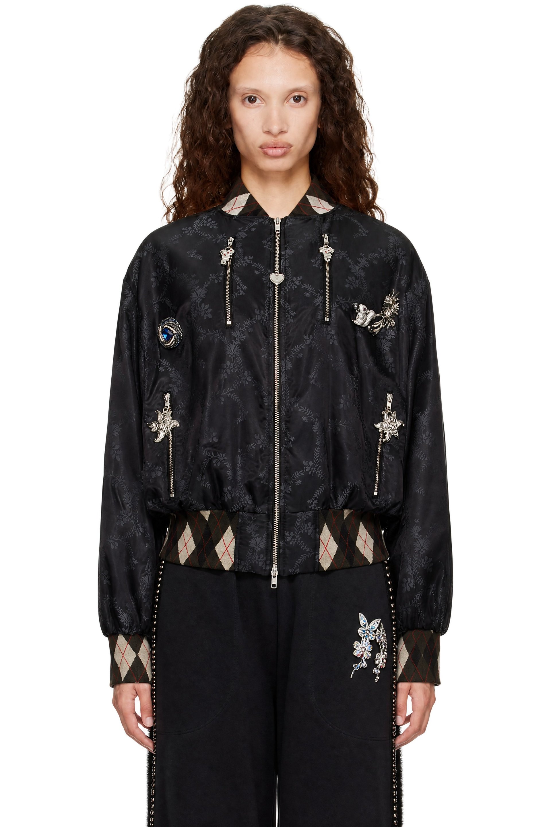 Chopova Lowena - Black Crescent Bomber Jacket
