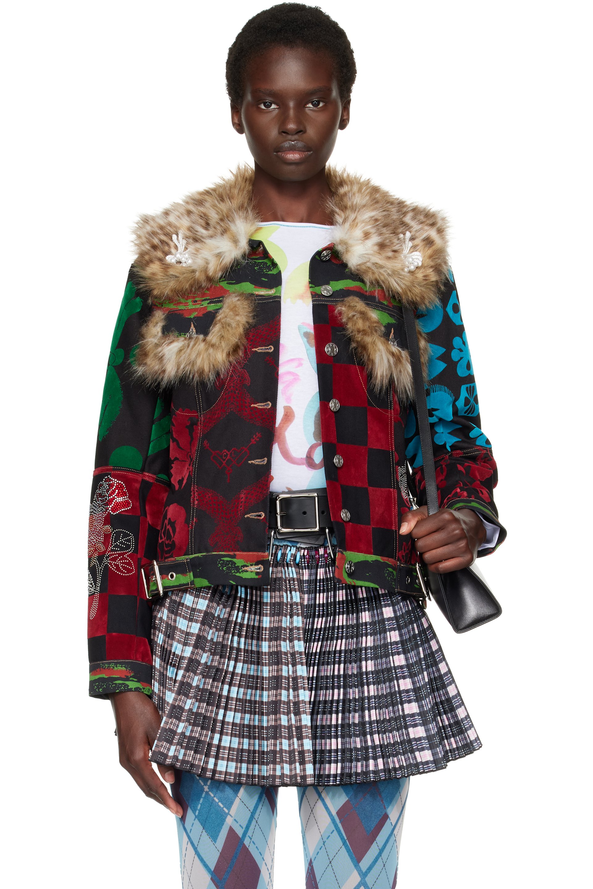 Chopova Lowena - Multicolor Patchwork Denim Jacket