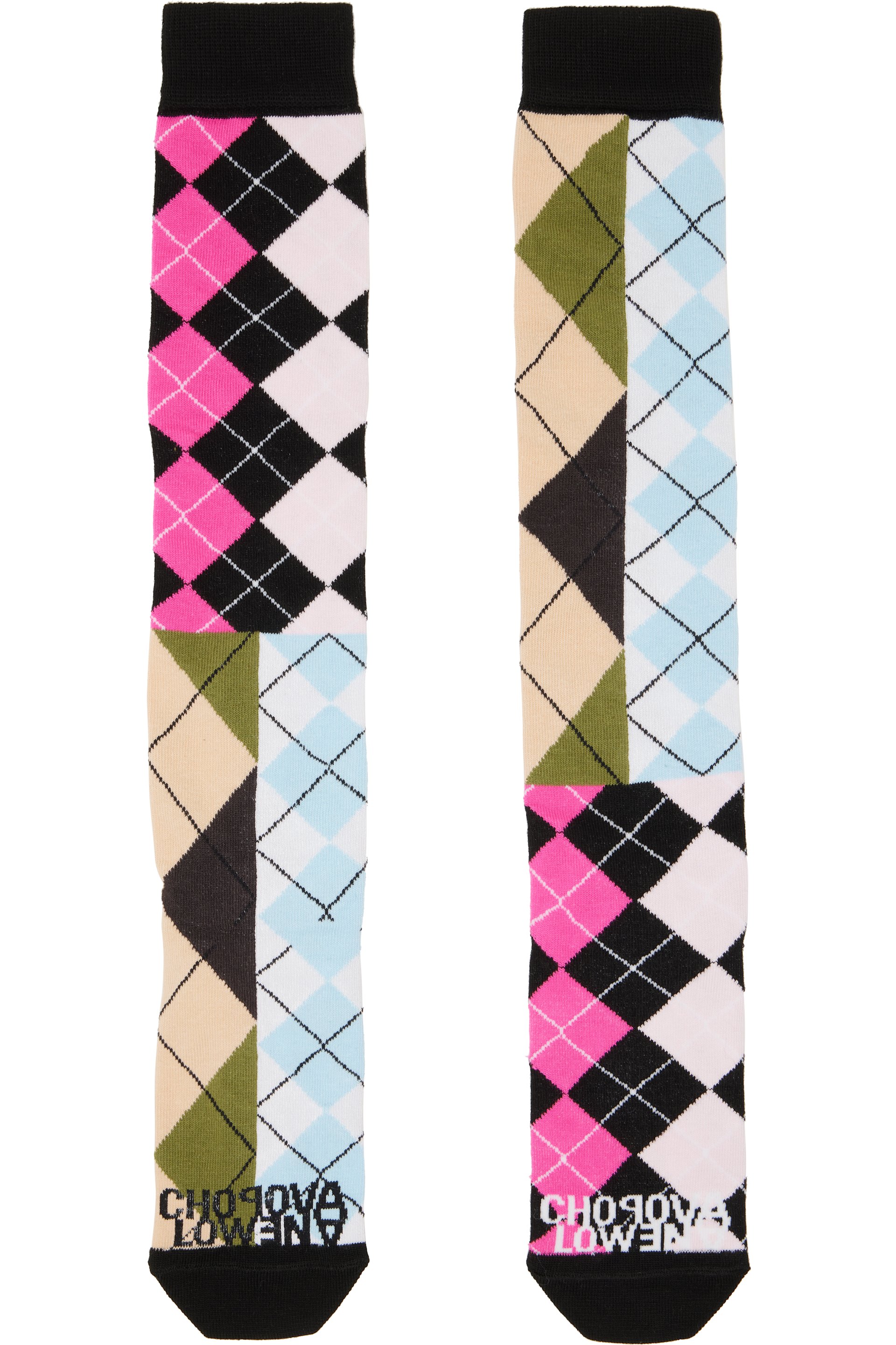 Chopova Lowena - Multicolor Argyle Long Socks