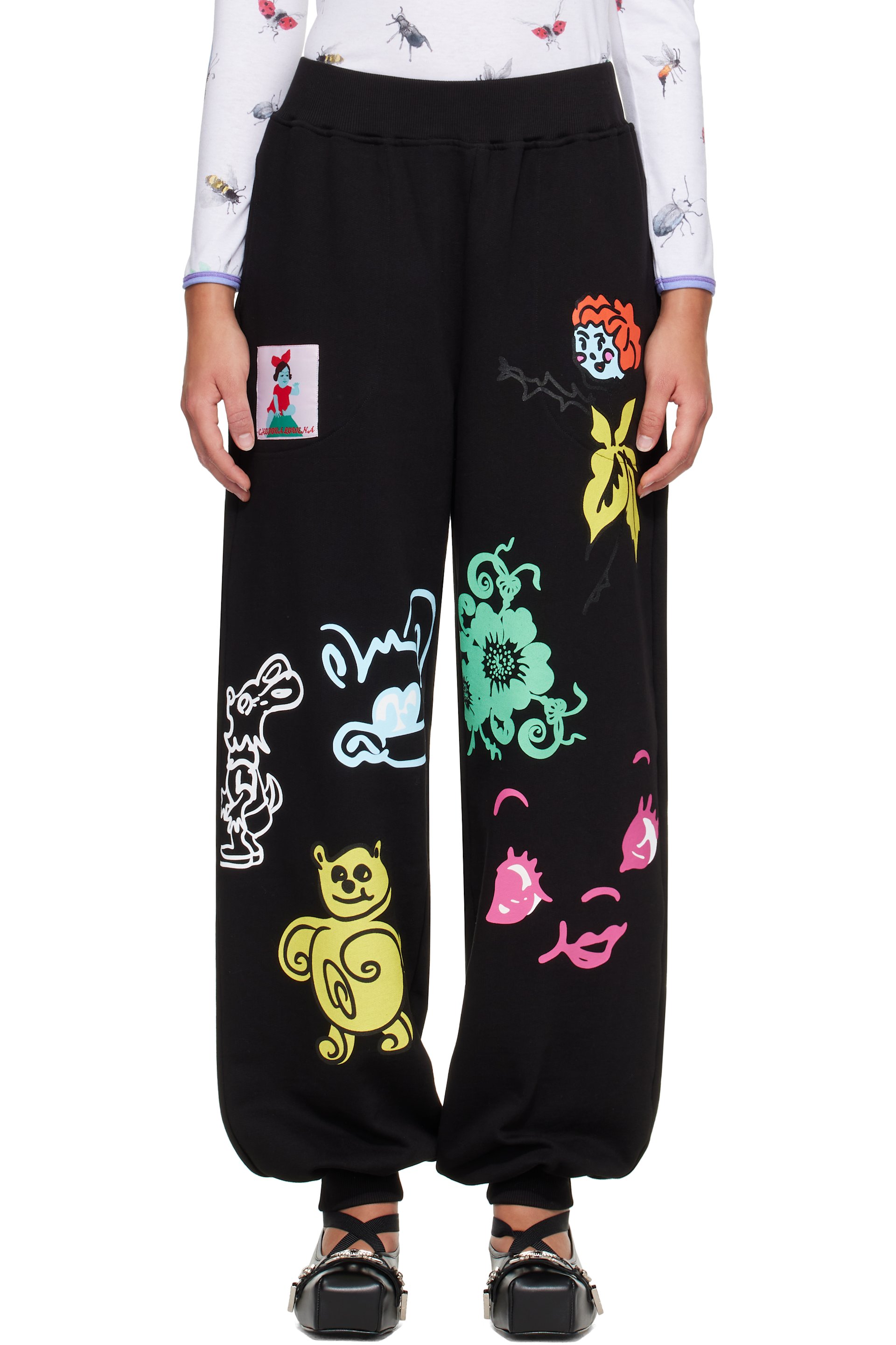 Chopova Lowena - Black 'Friends of CL' Sweatpants