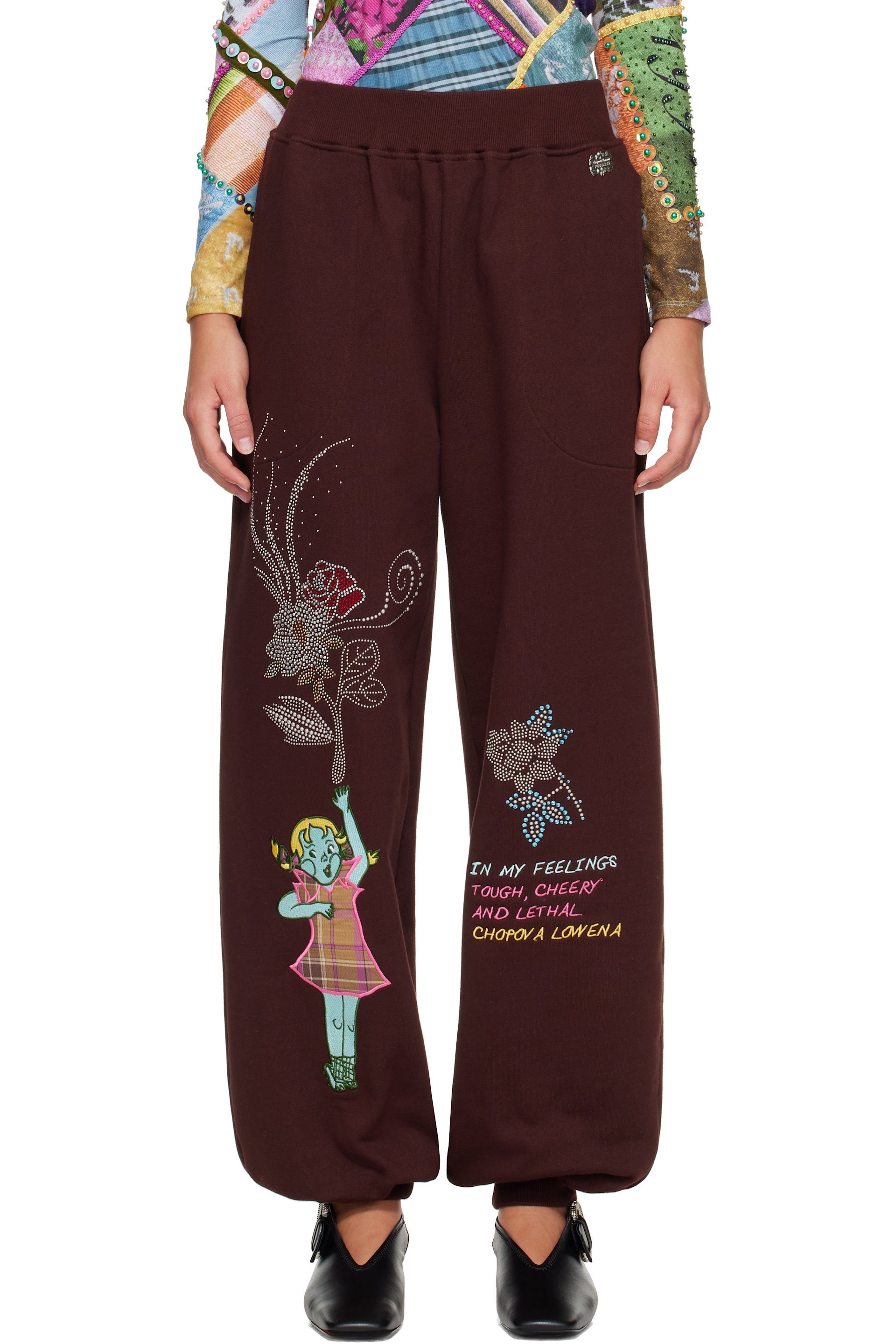 Chopova Lowena - Brown Feelings Hope Sweatpants