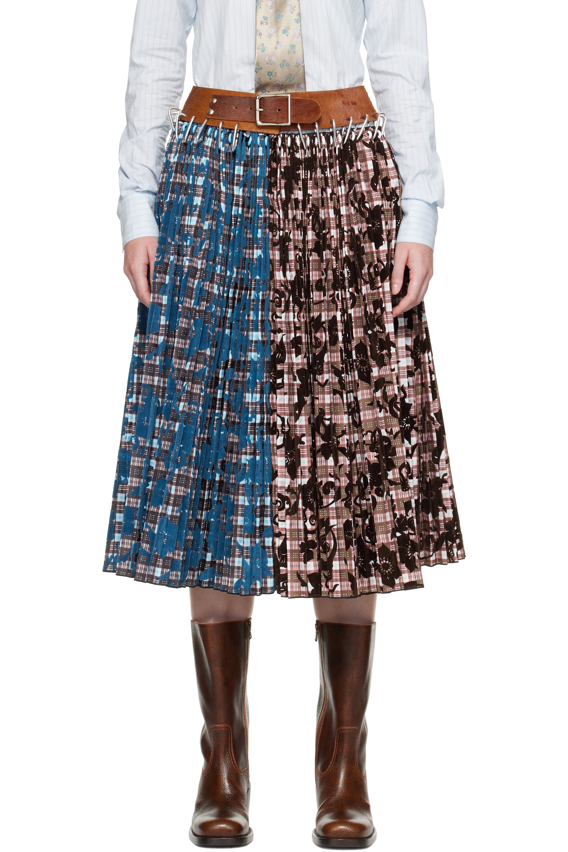 Chopova Lowena - Multicolor Lockhart Carabiner Midi Skirt