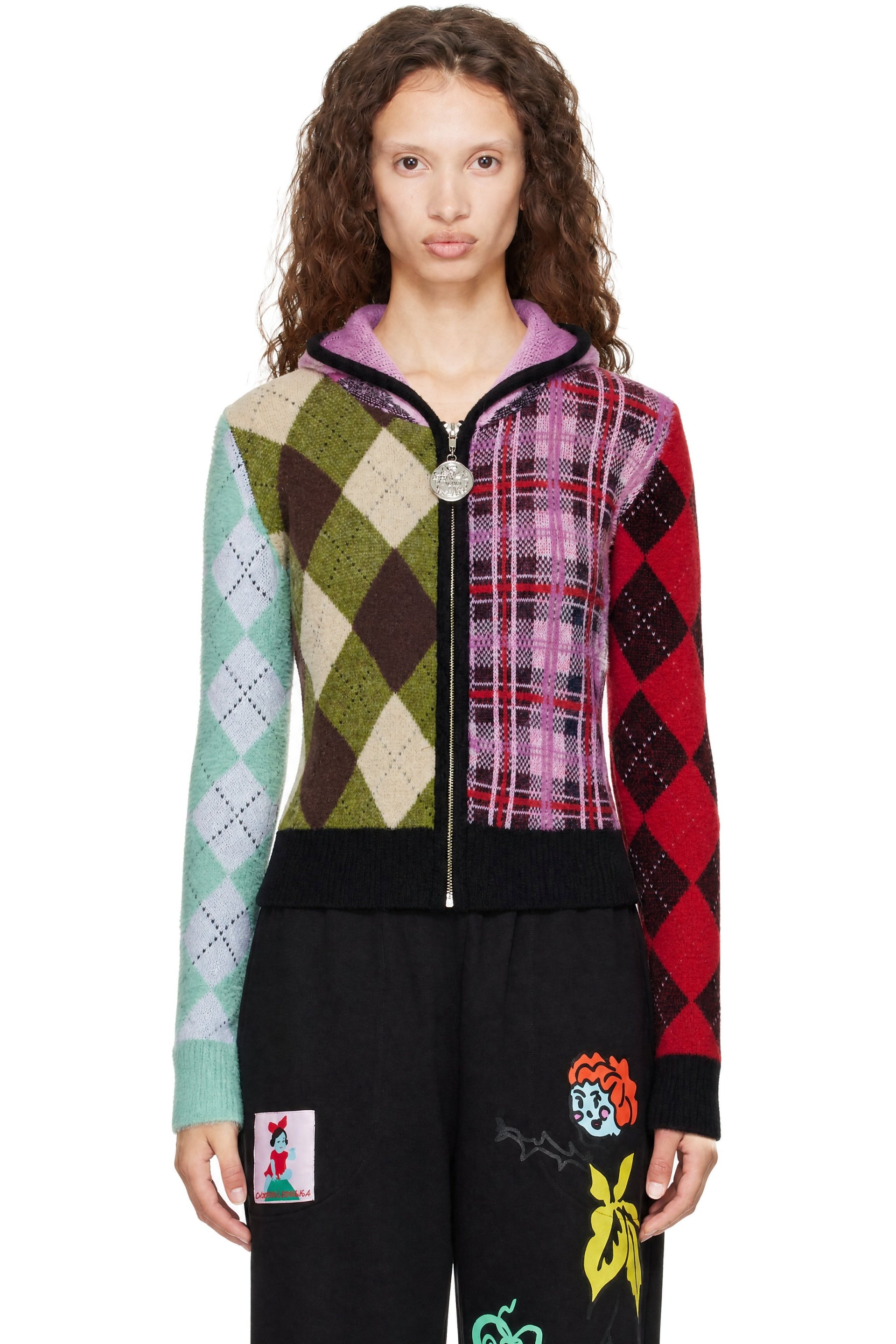 Chopova Lowena - Multicolor Farrago Zip-Up Hoodie