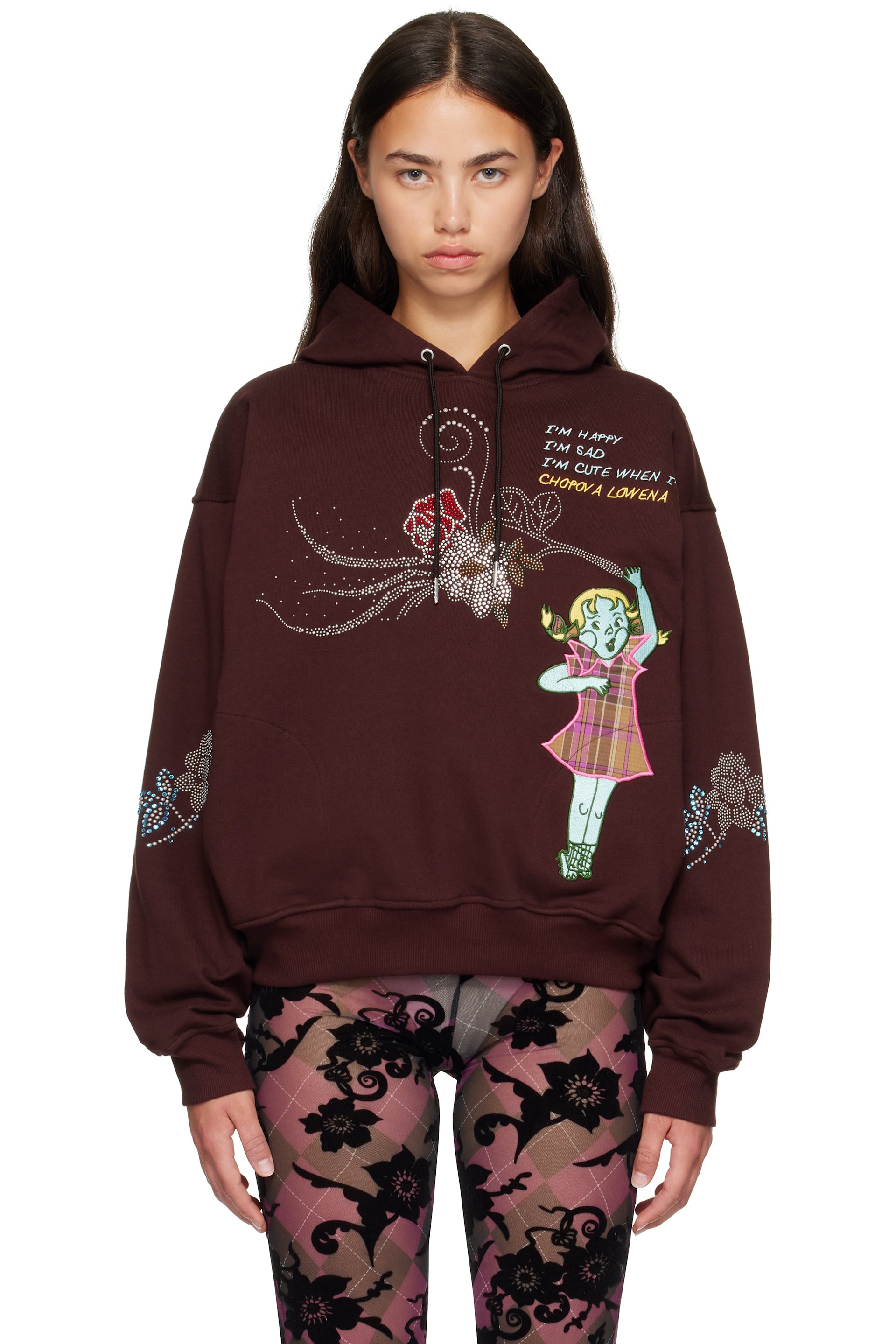 Chopova Lowena - Brown Feelings Awe Hoodie