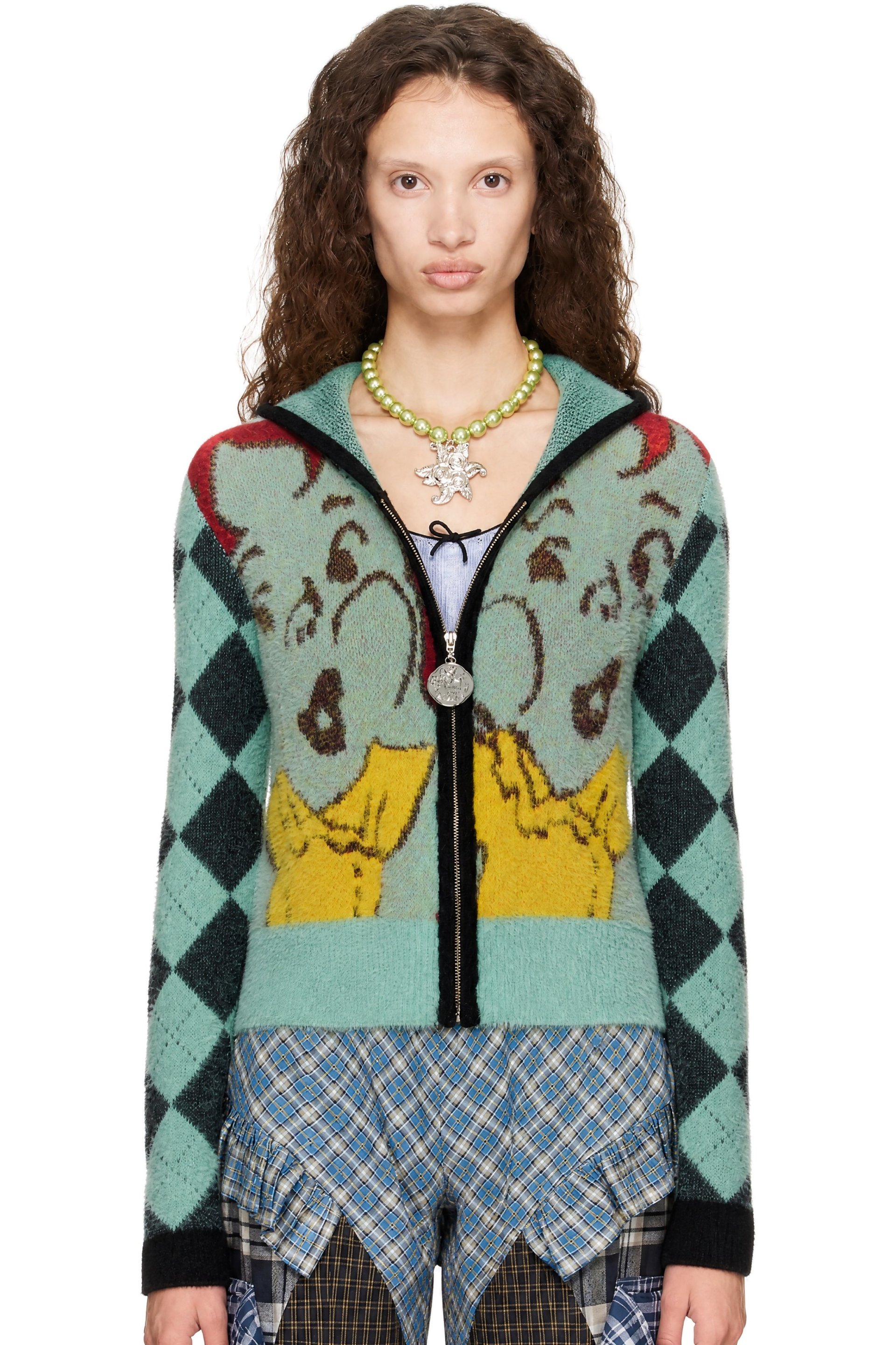 Chopova Lowena - Blue Happy Girl Hoodie