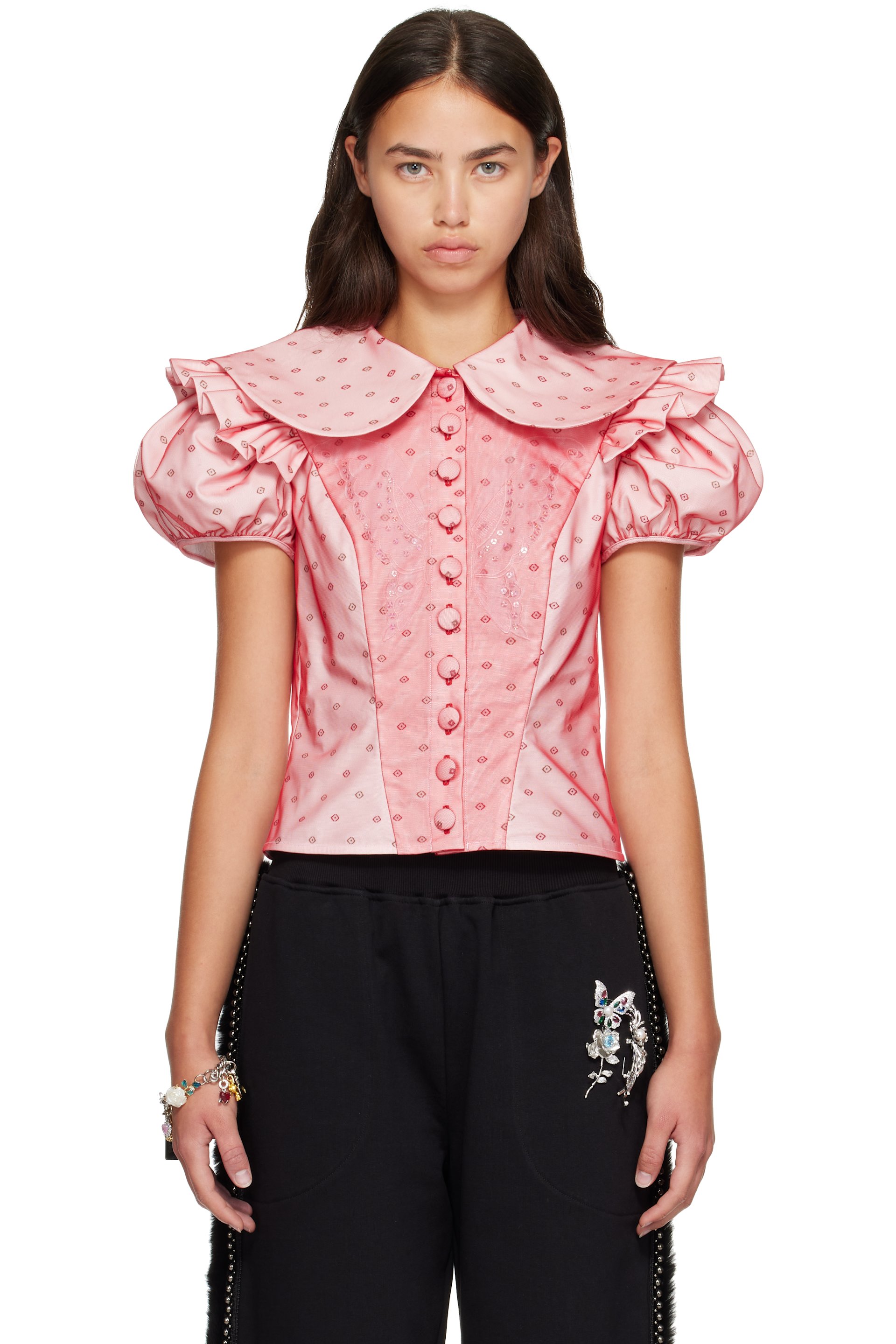 Chopova Lowena - Red Swoon Blouse