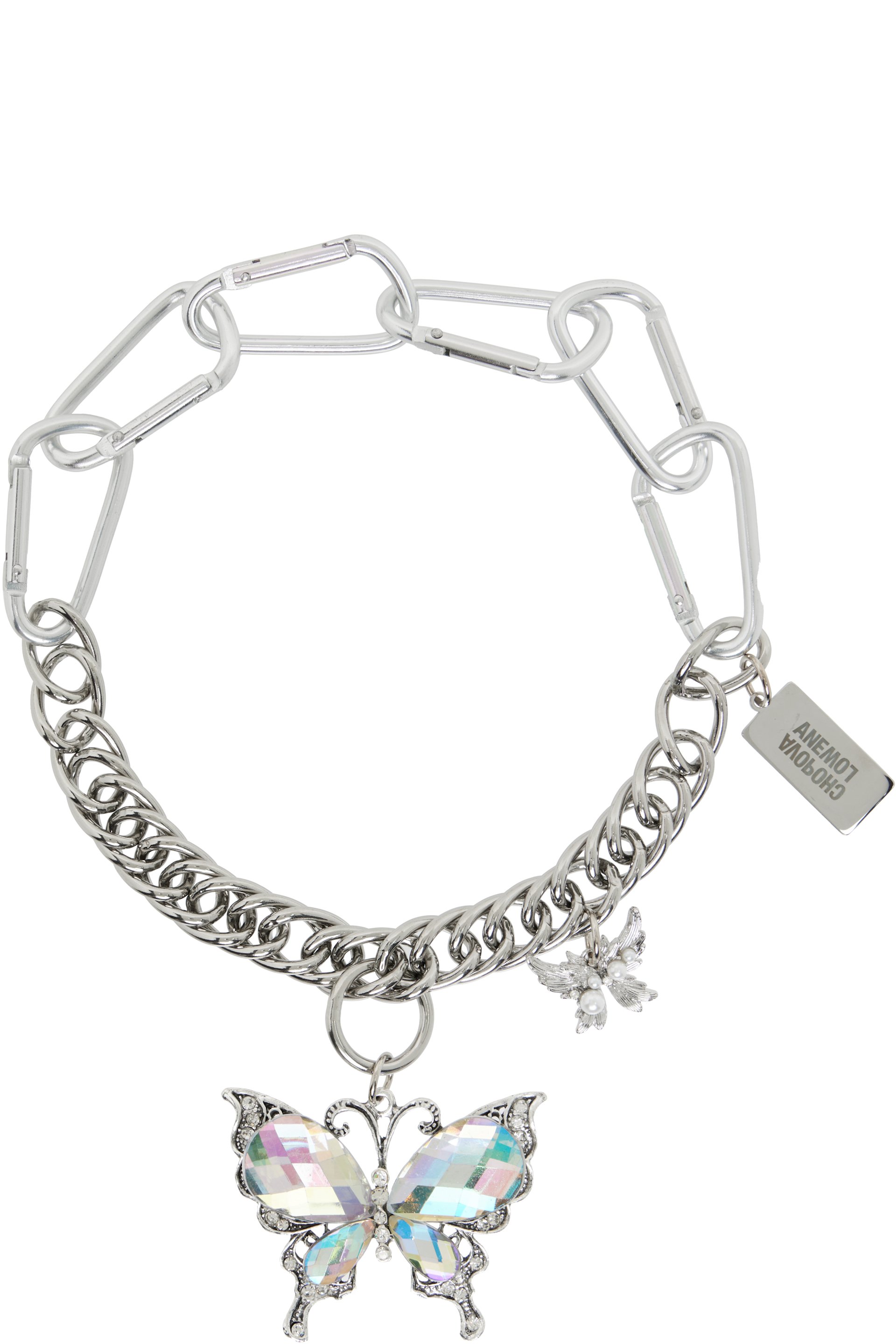 Chopova Lowena - Double Butterfly Carabiner Necklace