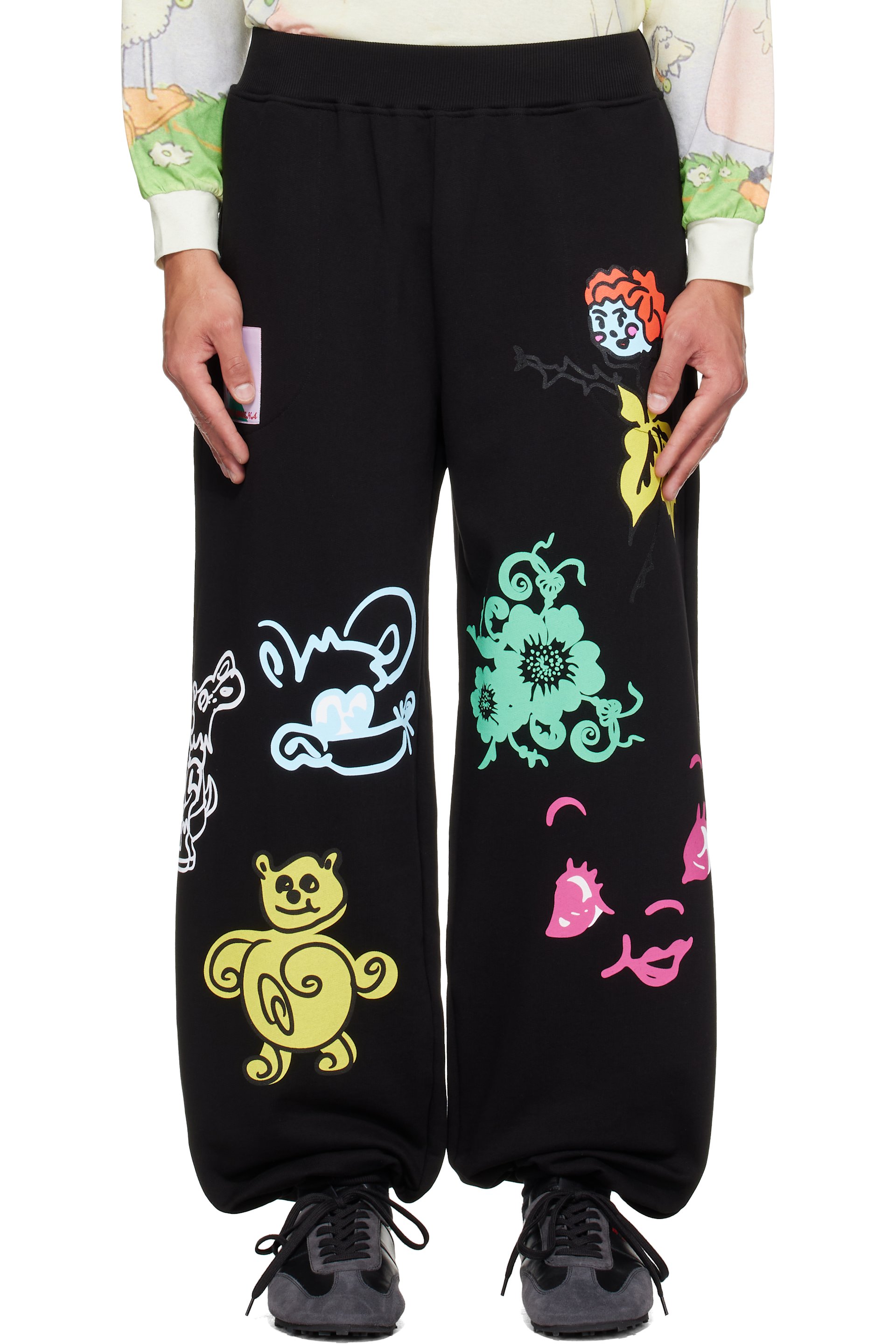 Chopova Lowena - Black 'Friends Of CL' Sweatpants
