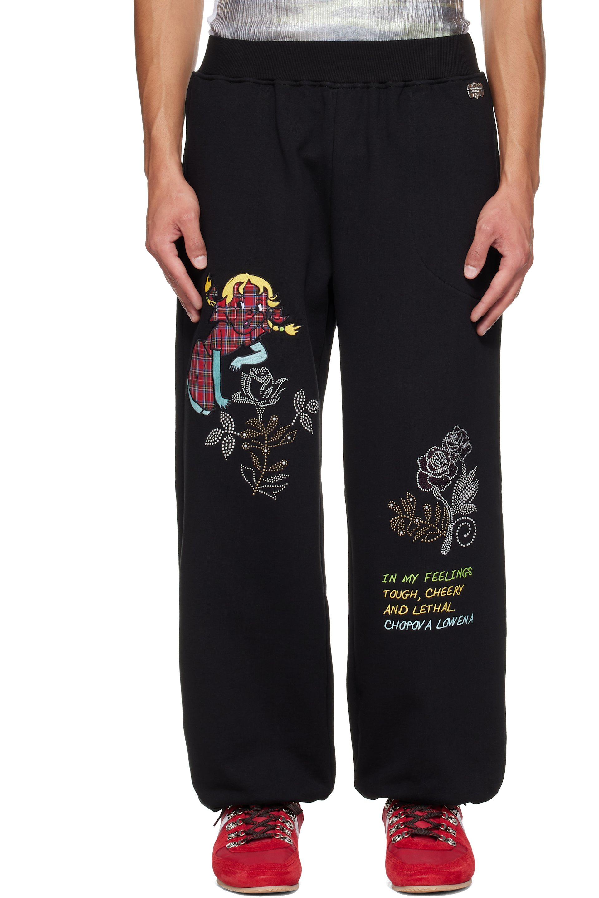 Chopova Lowena - Black Feelings Delight Sweatpants