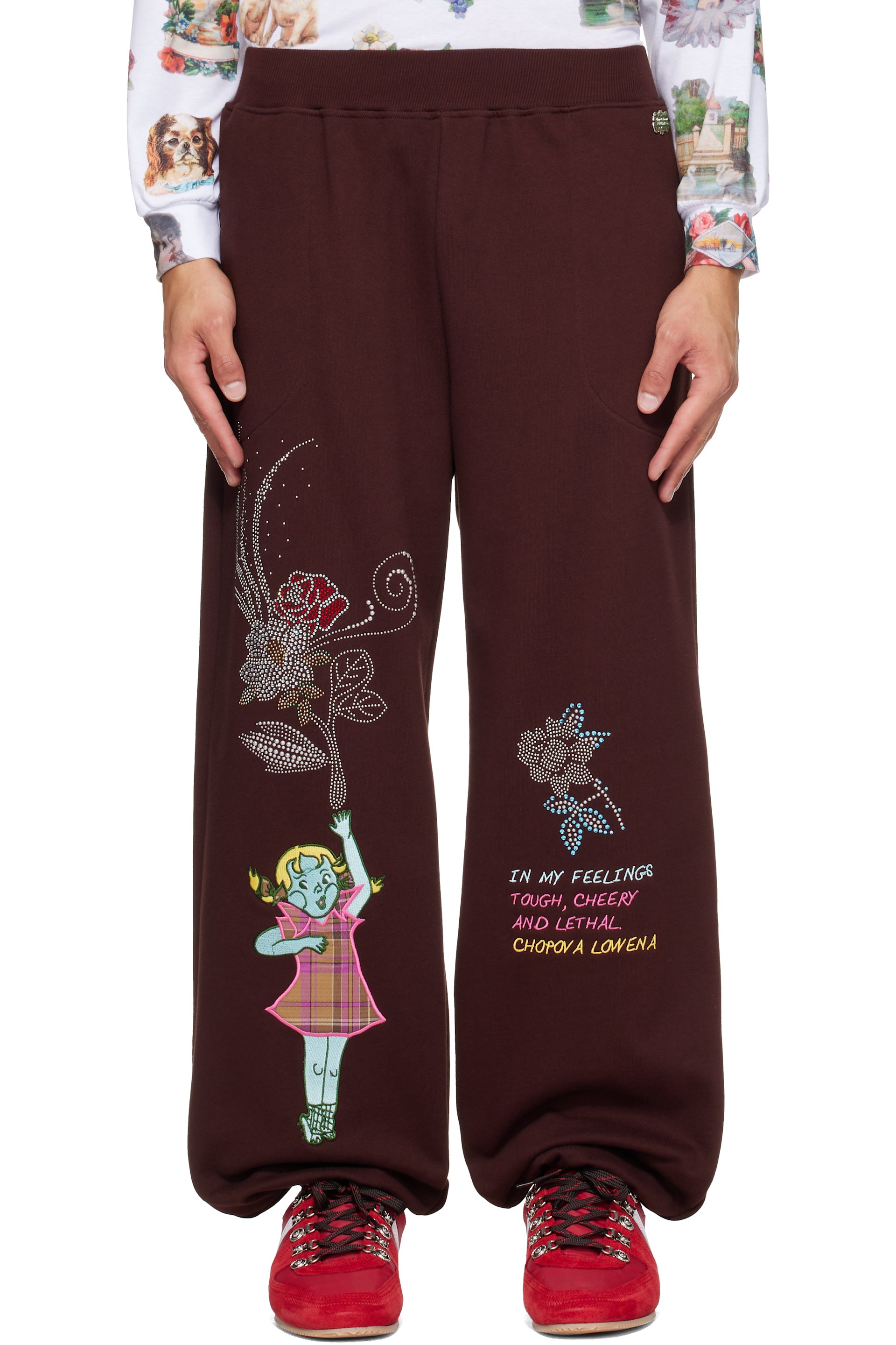 Chopova Lowena - Brown Feelings Hope Sweatpants