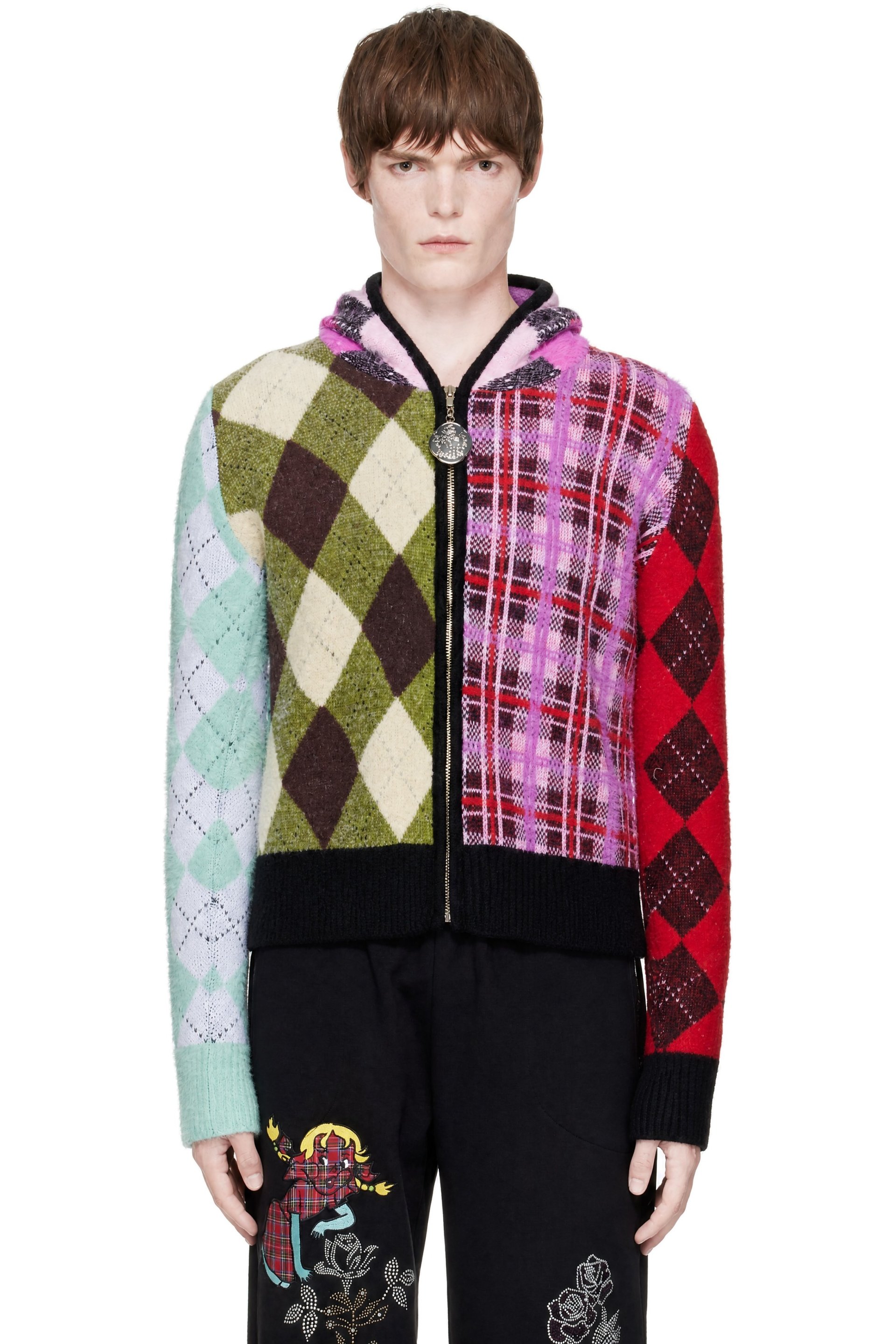 Chopova Lowena - Multicolor Farrago Zip-Up Hoodie