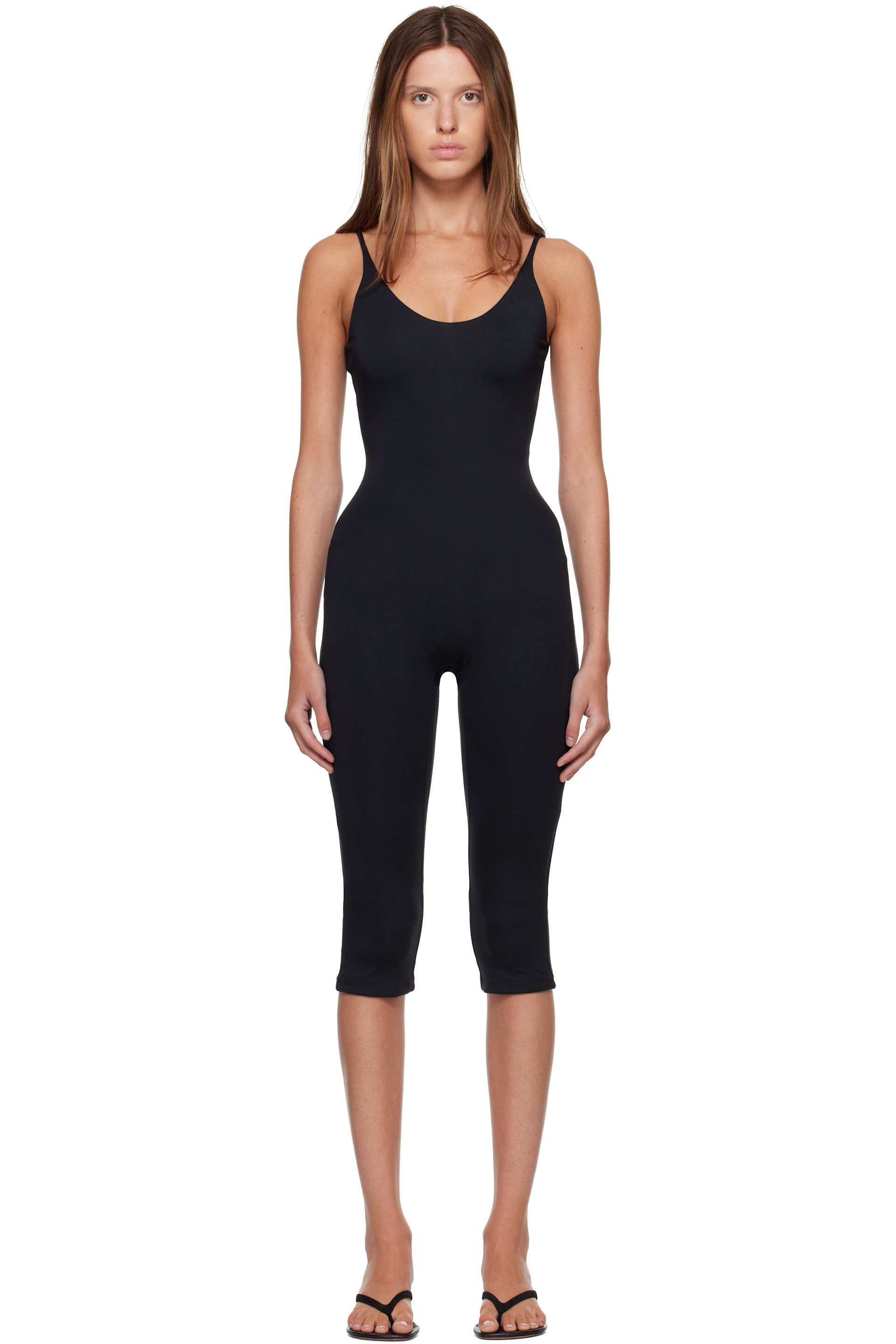 SKIMS - Black Smooth Layers Capri Catsuit
