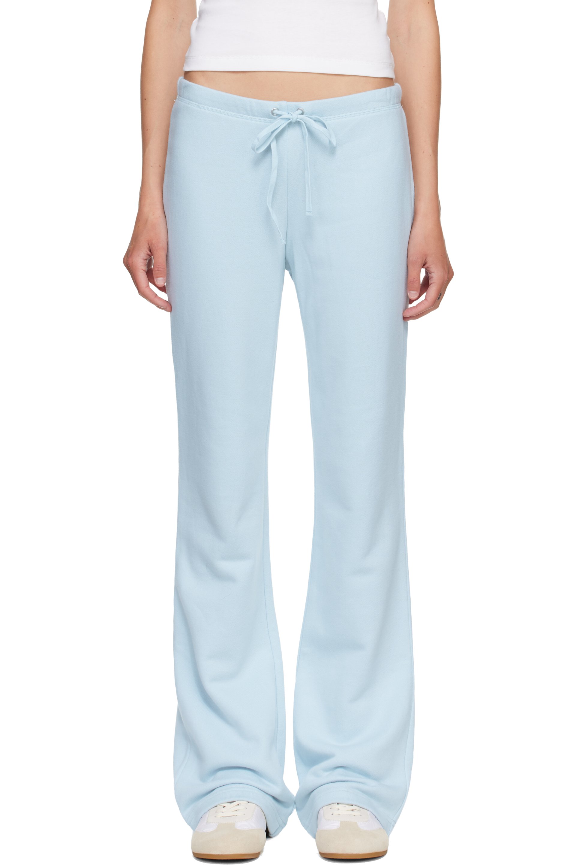 SKIMS - Pantalon de détente droit bleu - French Terry