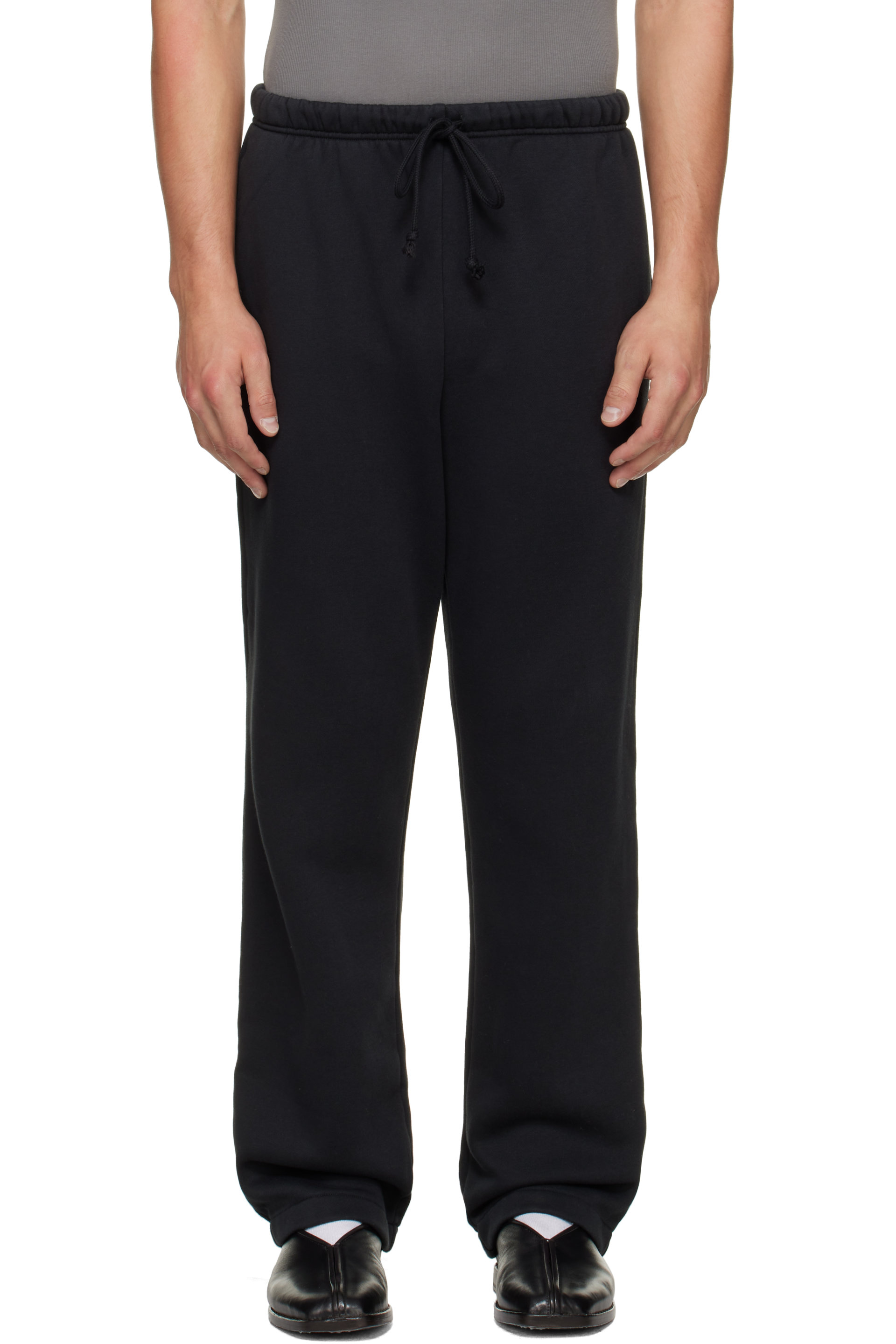SKIMS - Black Fleece Lounge Classic Straight Leg Sweatpants