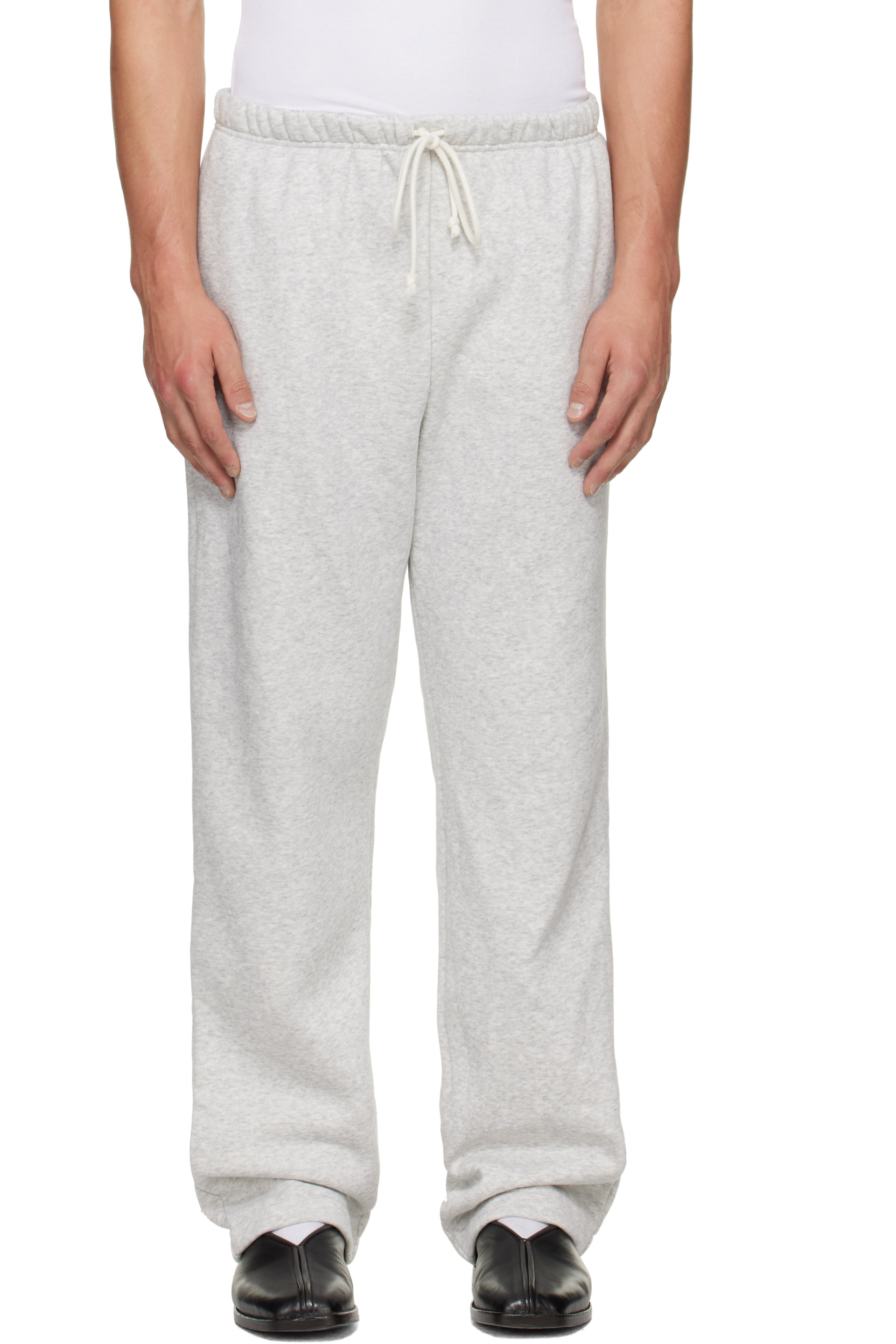SKIMS - Gray Fleece Lounge Classic Straight Leg Sweatpants