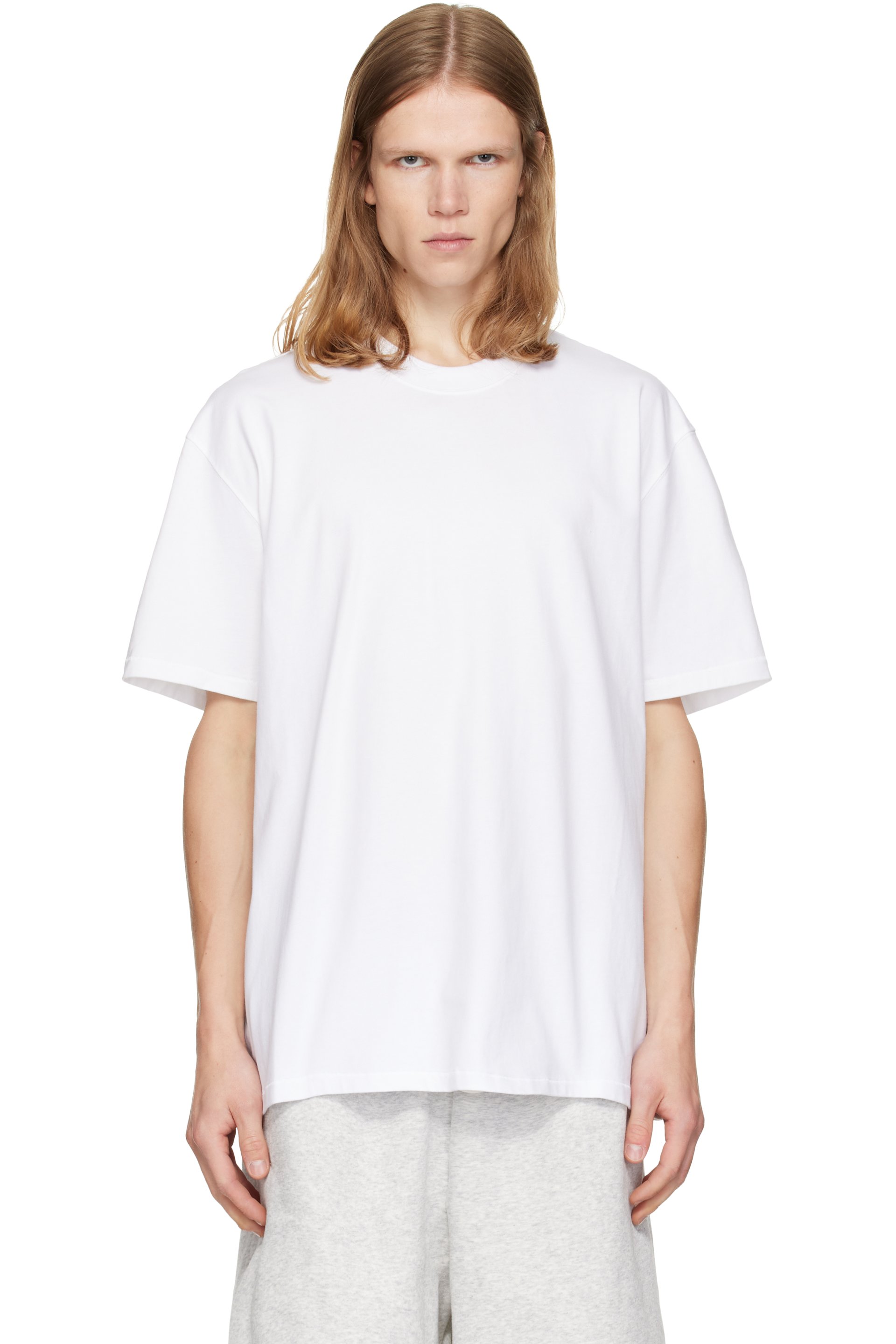 SKIMS - White Heavyweight Cotton Relaxed T-shirt