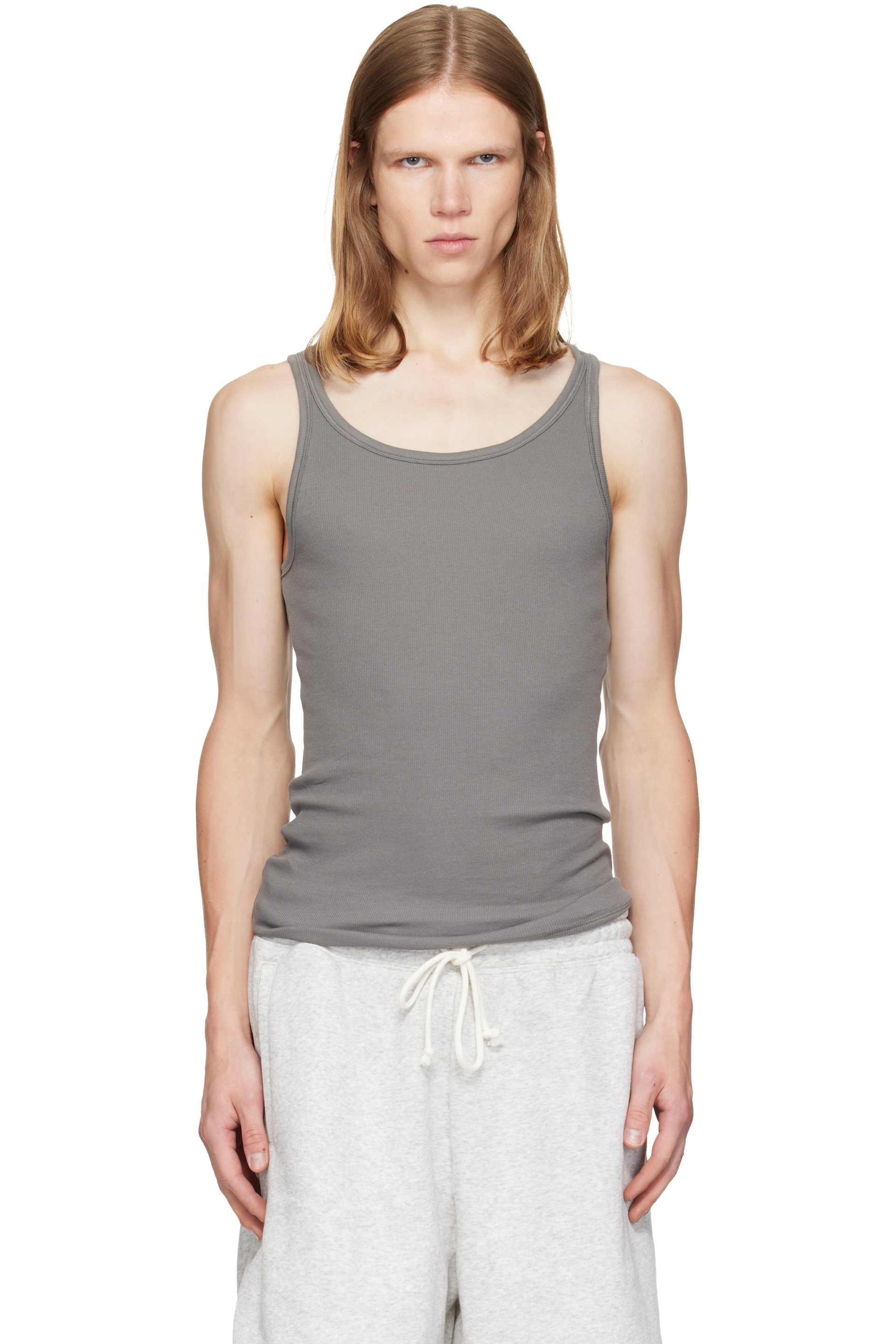 SKIMS - Three-Pack Multicolor SKIMS Cotton Rib Tank Tops