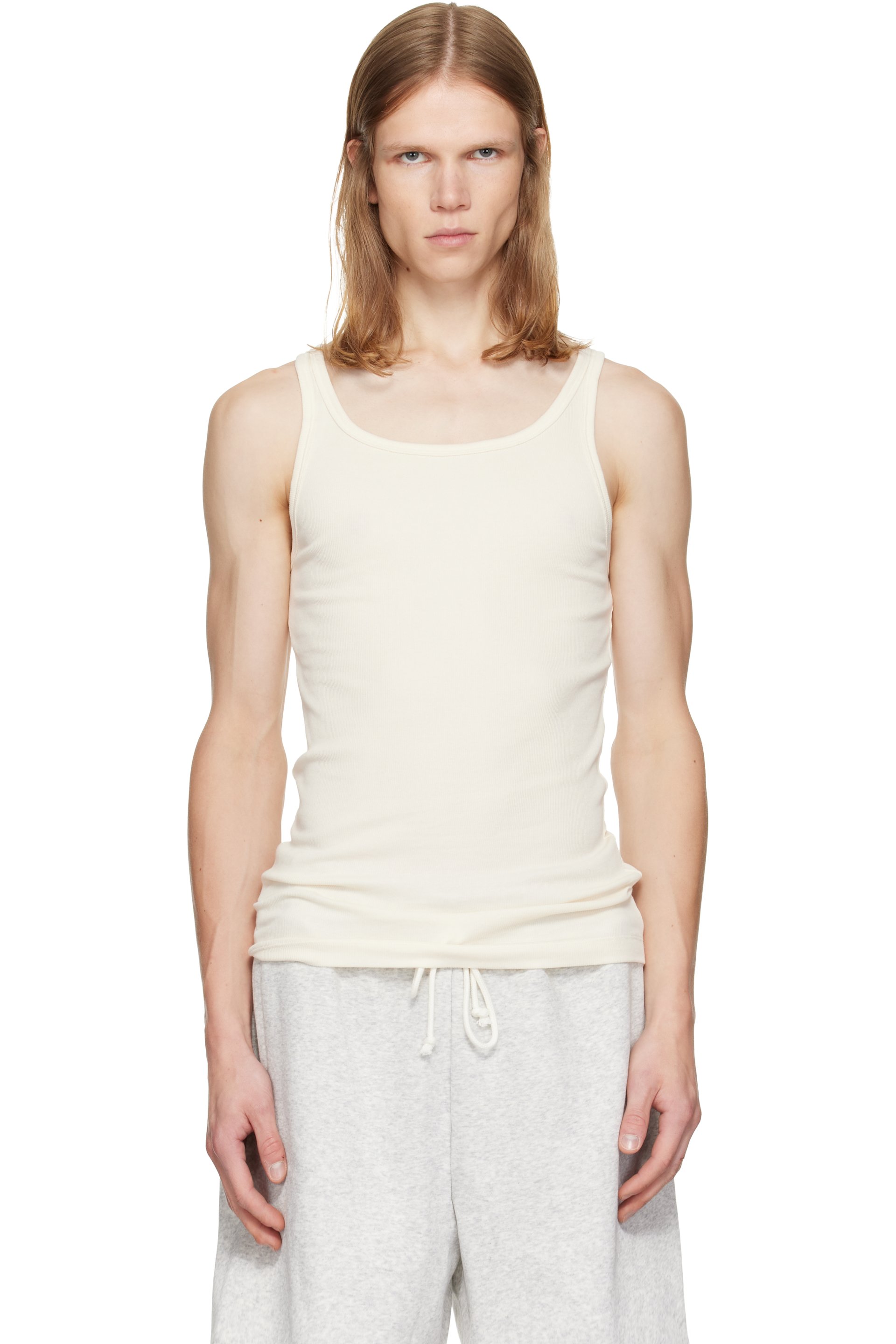 SKIMS - Three-Pack Multicolor SKIMS Cotton Rib Tank Tops
