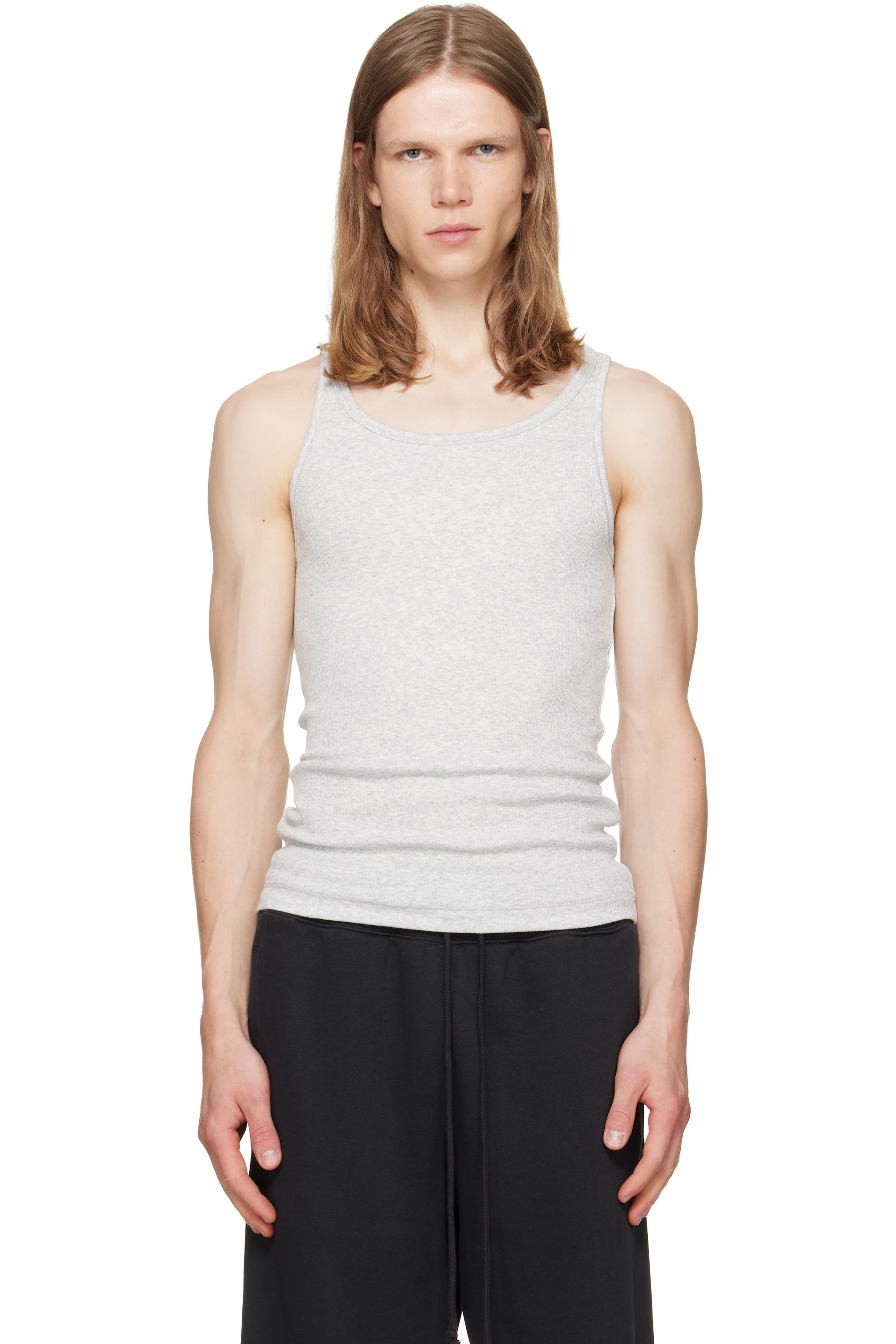 SKIMS - Three-Pack Multicolor SKIMS Cotton Rib Tank Tops