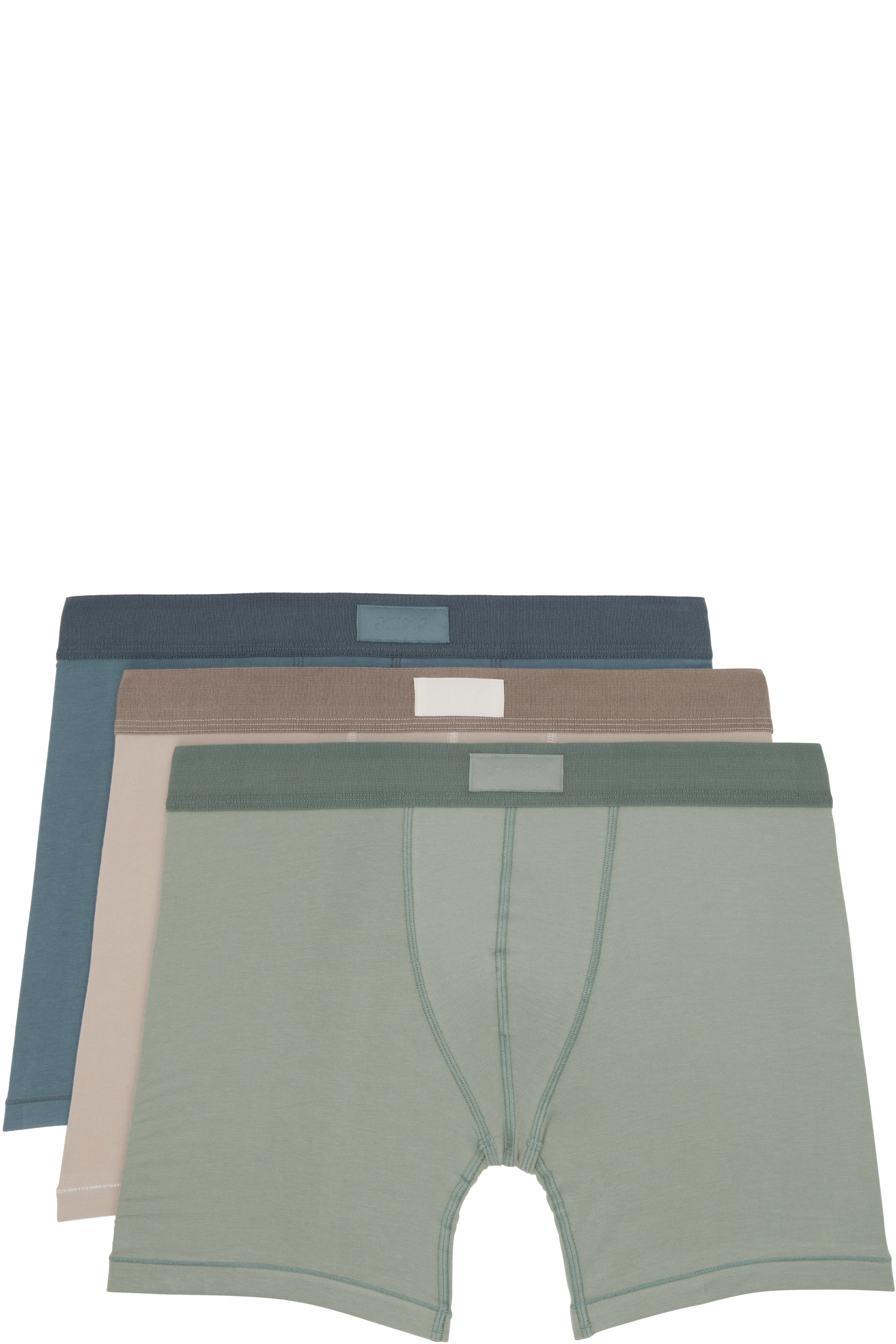 SKIMS - Three-Pack Blue SKIMS Cotton 5" Boxer Briefs
