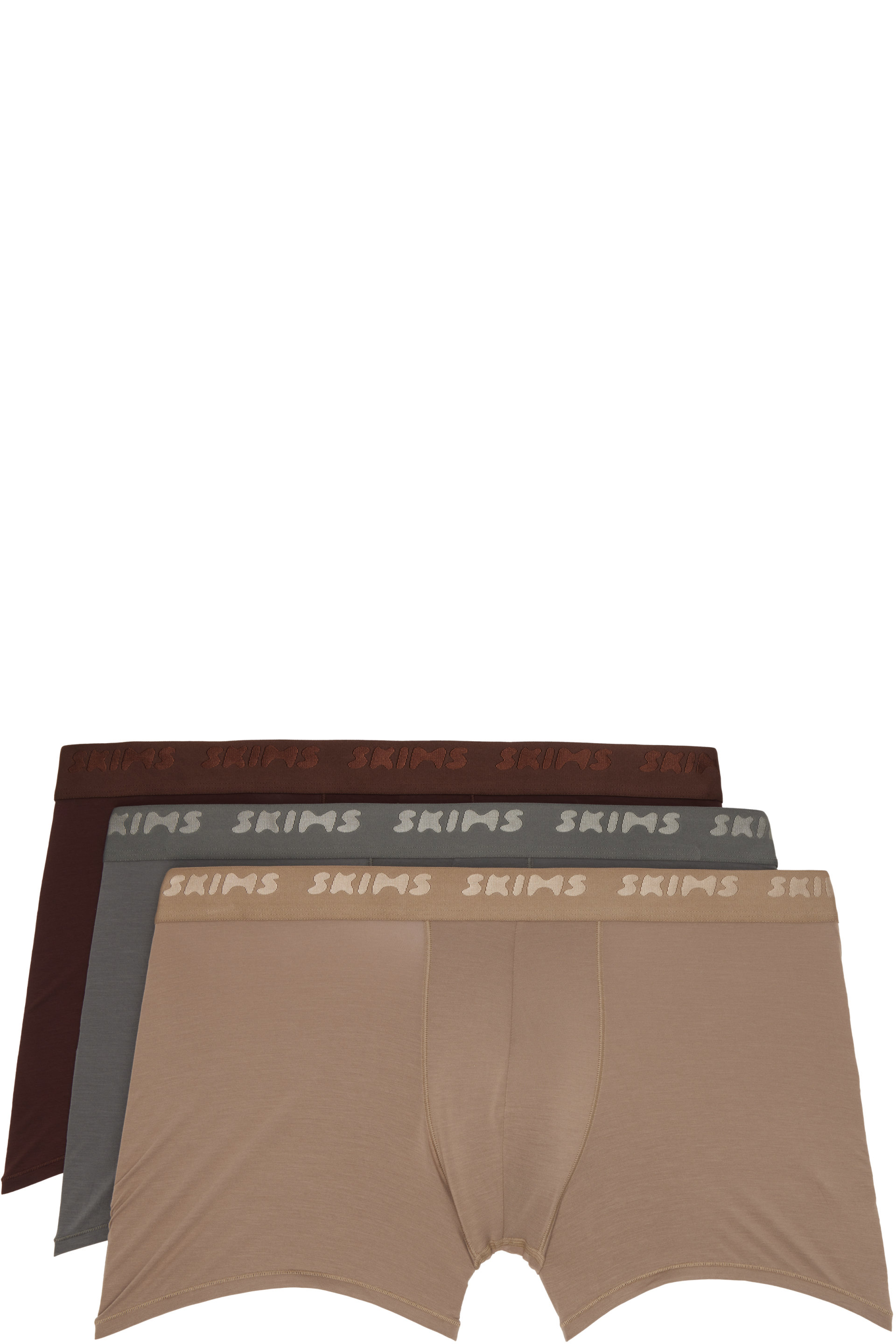 SKIMS - Three-Pack Multicolor SKIMS Stretch 3" Boxer Briefs