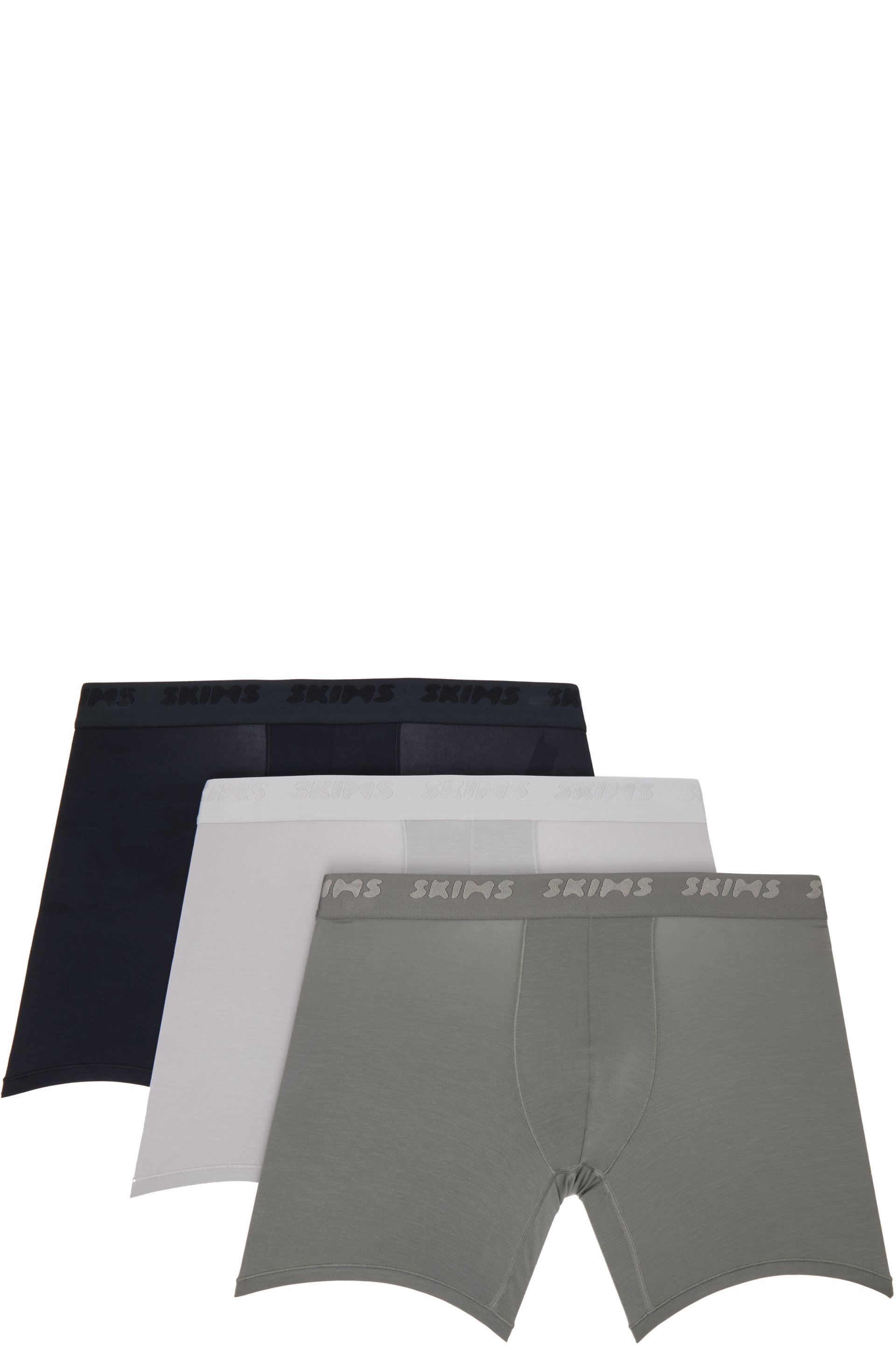 SKIMS - Three-Pack Multicolor Skim Stretch 5" Boxer Briefs