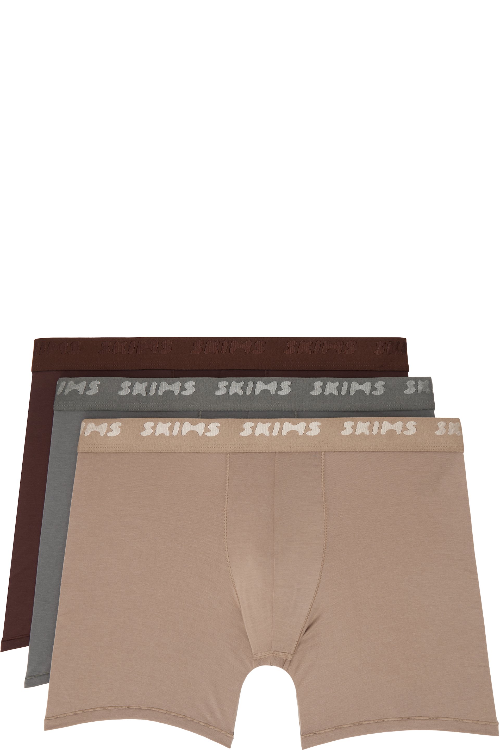 SKIMS - Three-Pack Multicolor SKIMS Stretch 5" Boxer Briefs