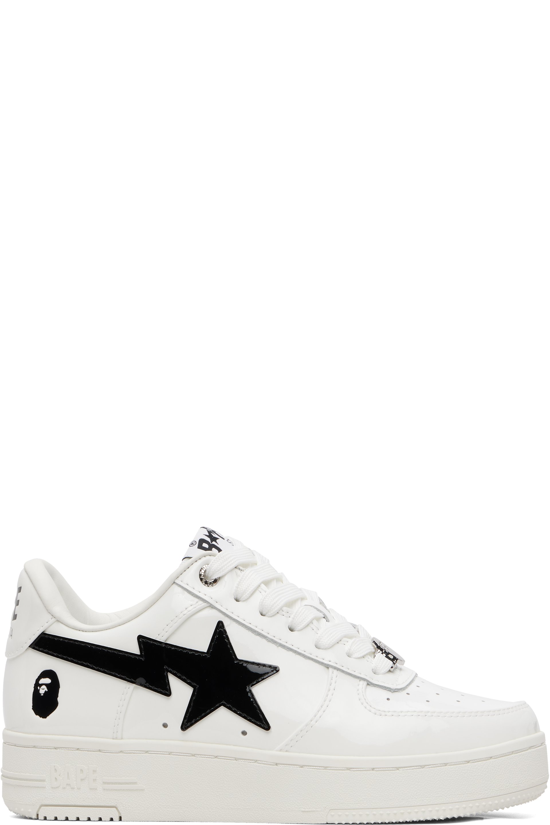 BAPE - White & Black BAPE STA #2 Sneakers