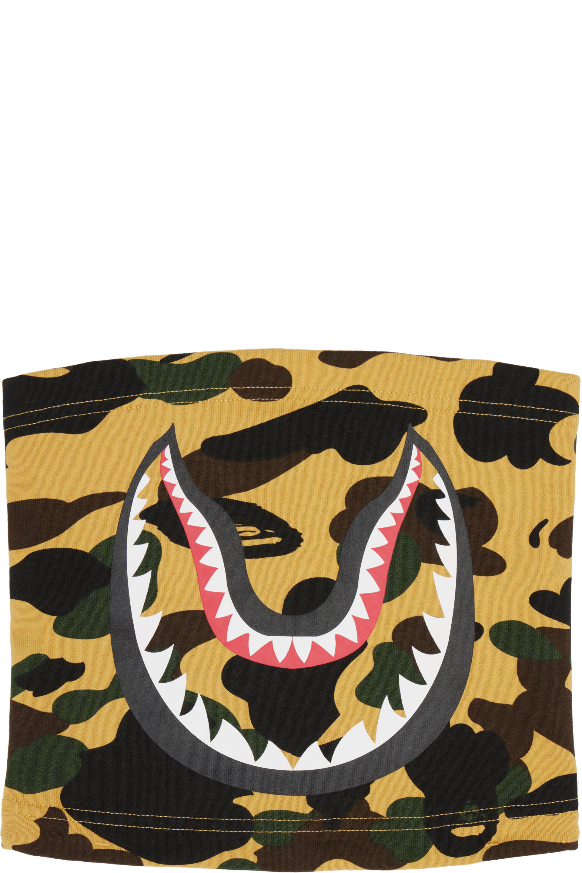 BAPE - 黄色 Camo Shark 围脖