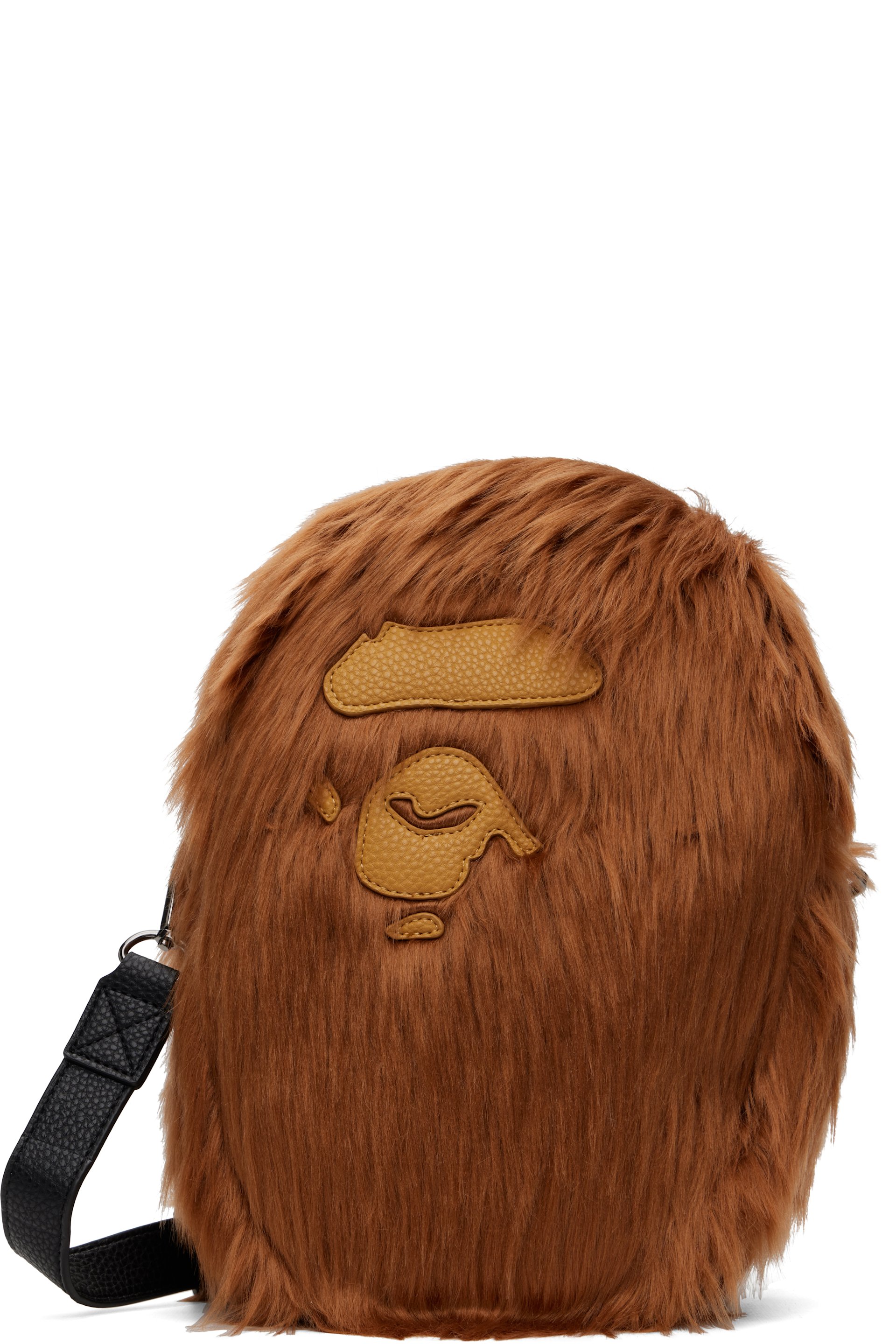 BAPE - Brown Ape Head Shoulder Bag