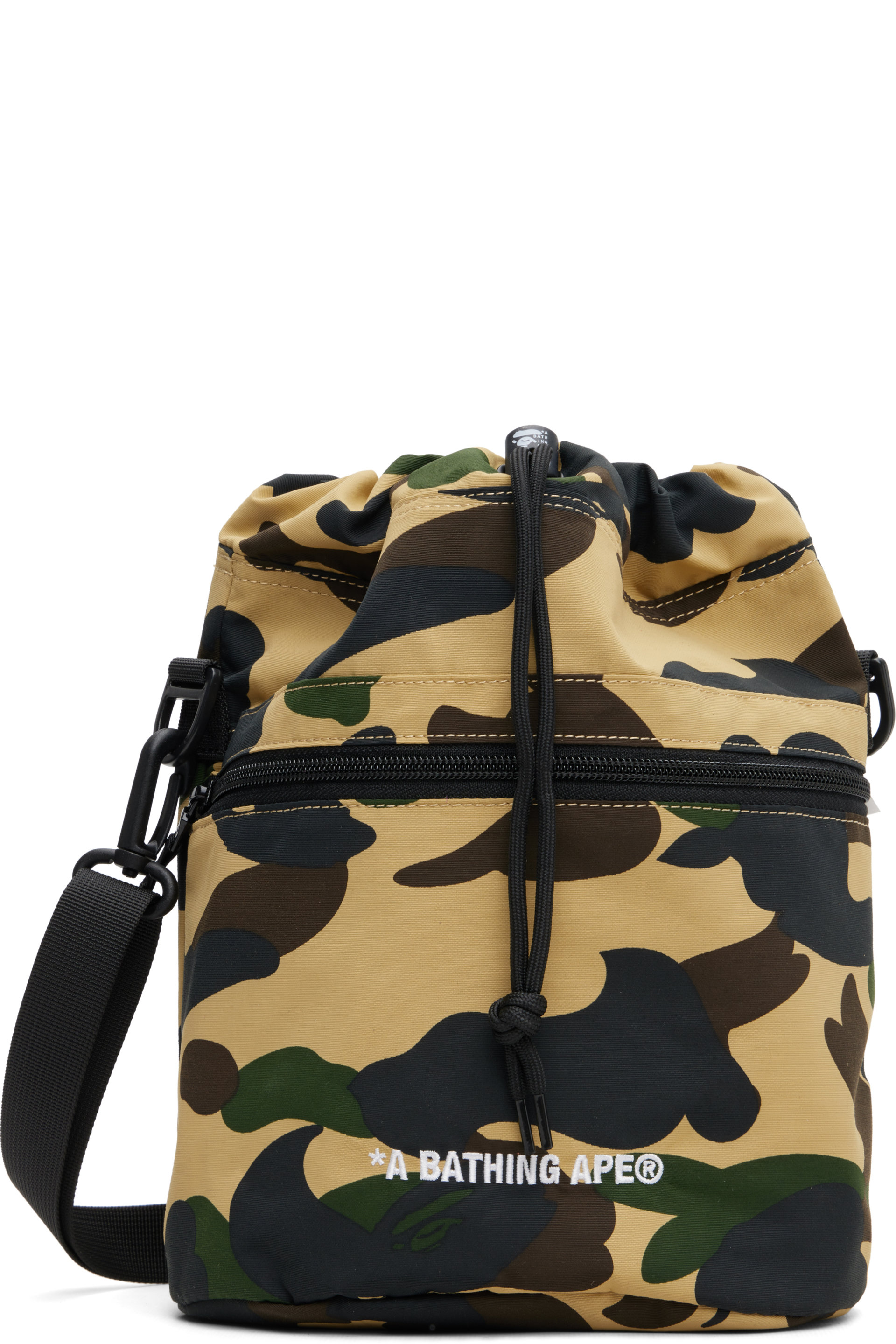 BAPE - Beige 1st Camo Drawstring Bag