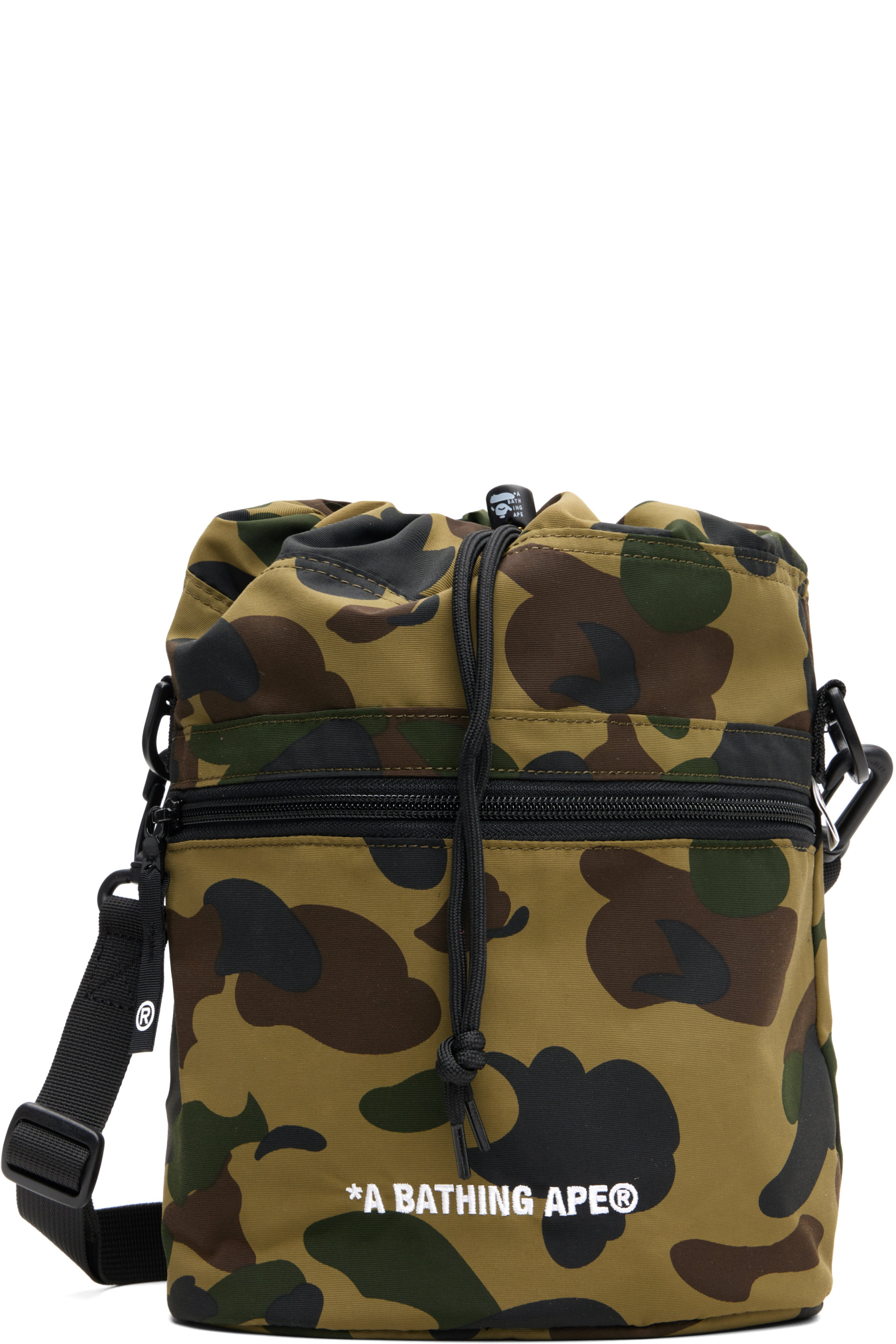 BAPE - Khaki 1st Camo Drawstring Bag