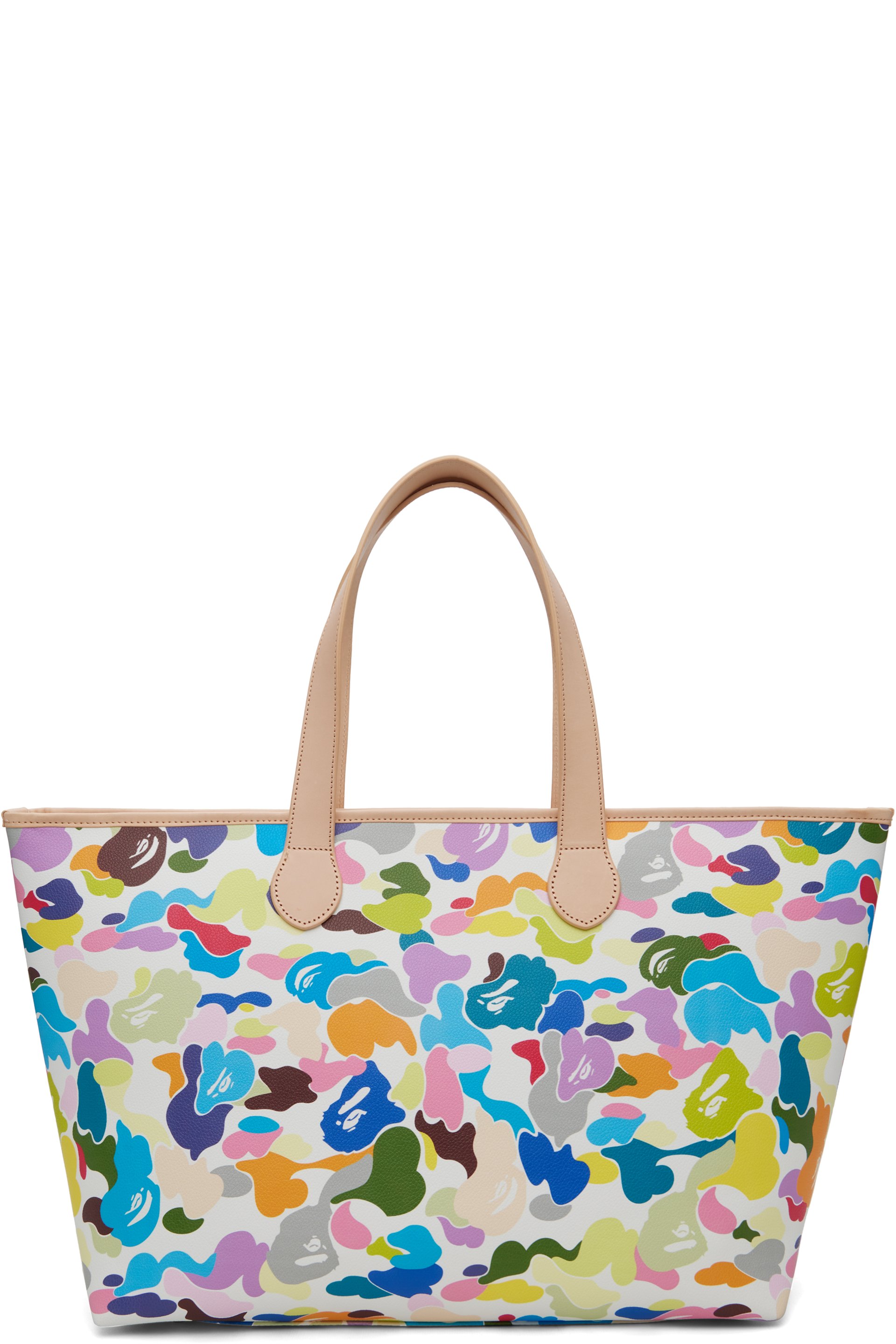 BAPE - Moyen cabas multicolore à motif camouflage