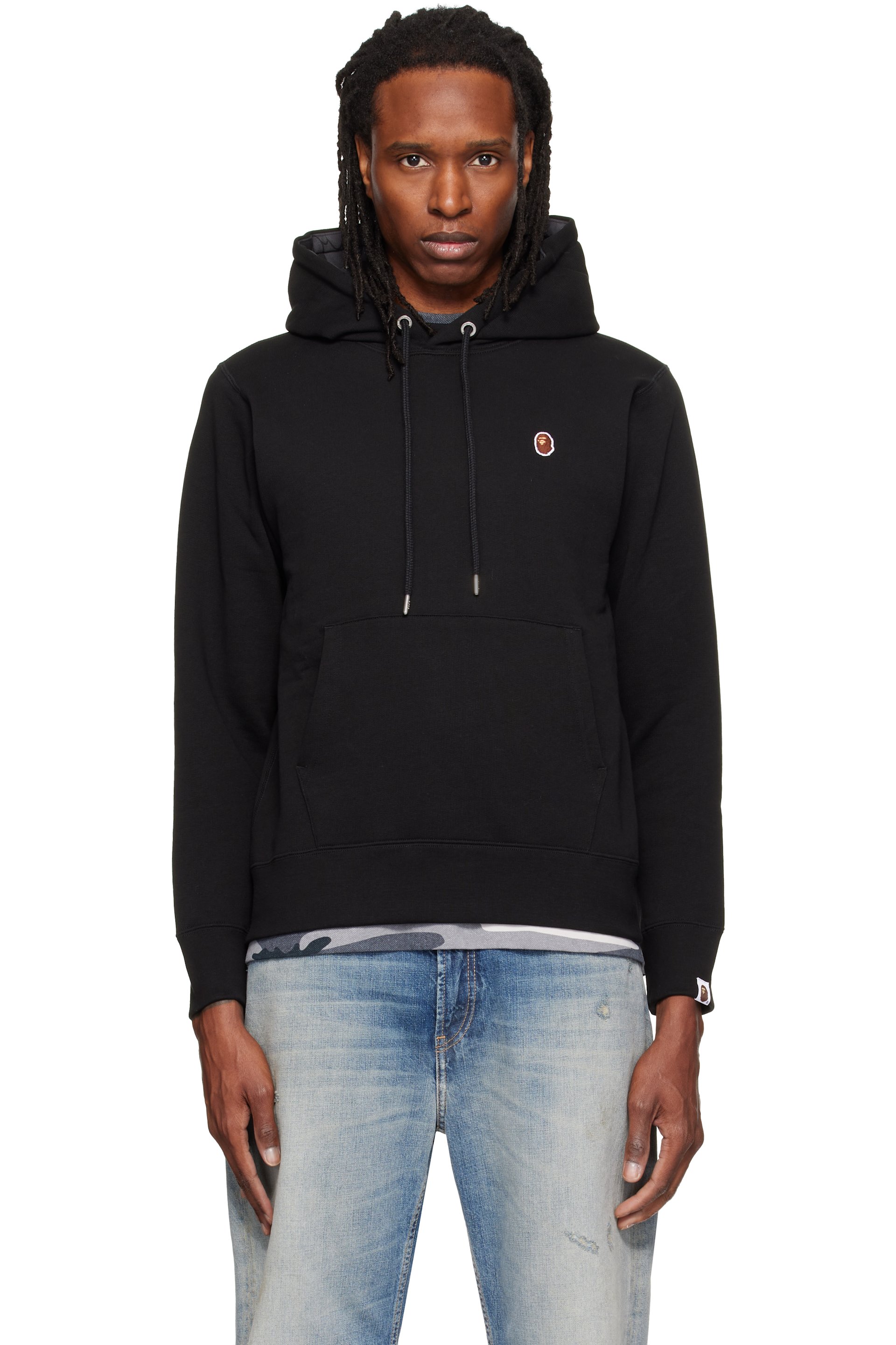 BAPE - Black One Point Pullover Hoodie