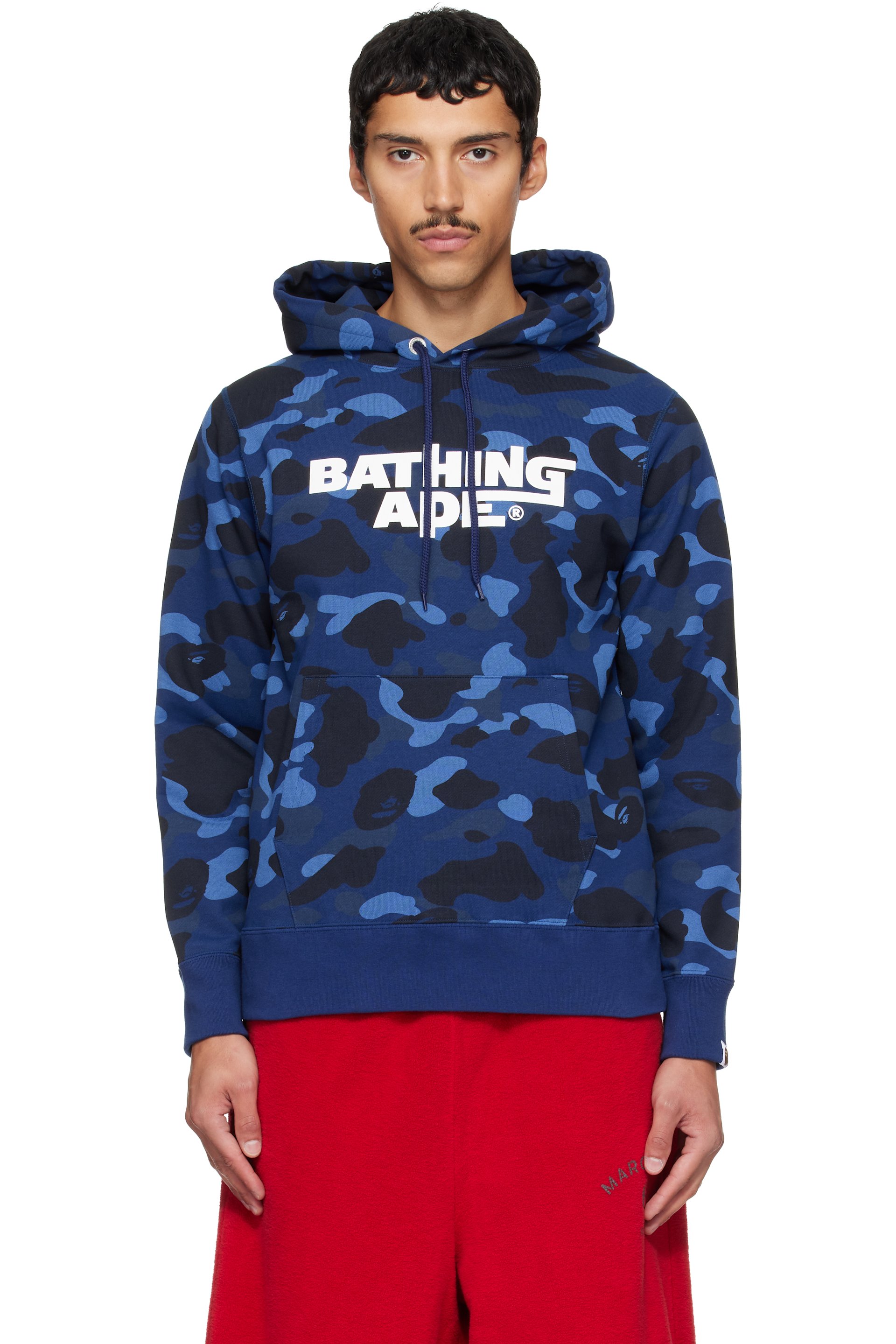 BAPE - Navy Color Camo Pullover Hoodie