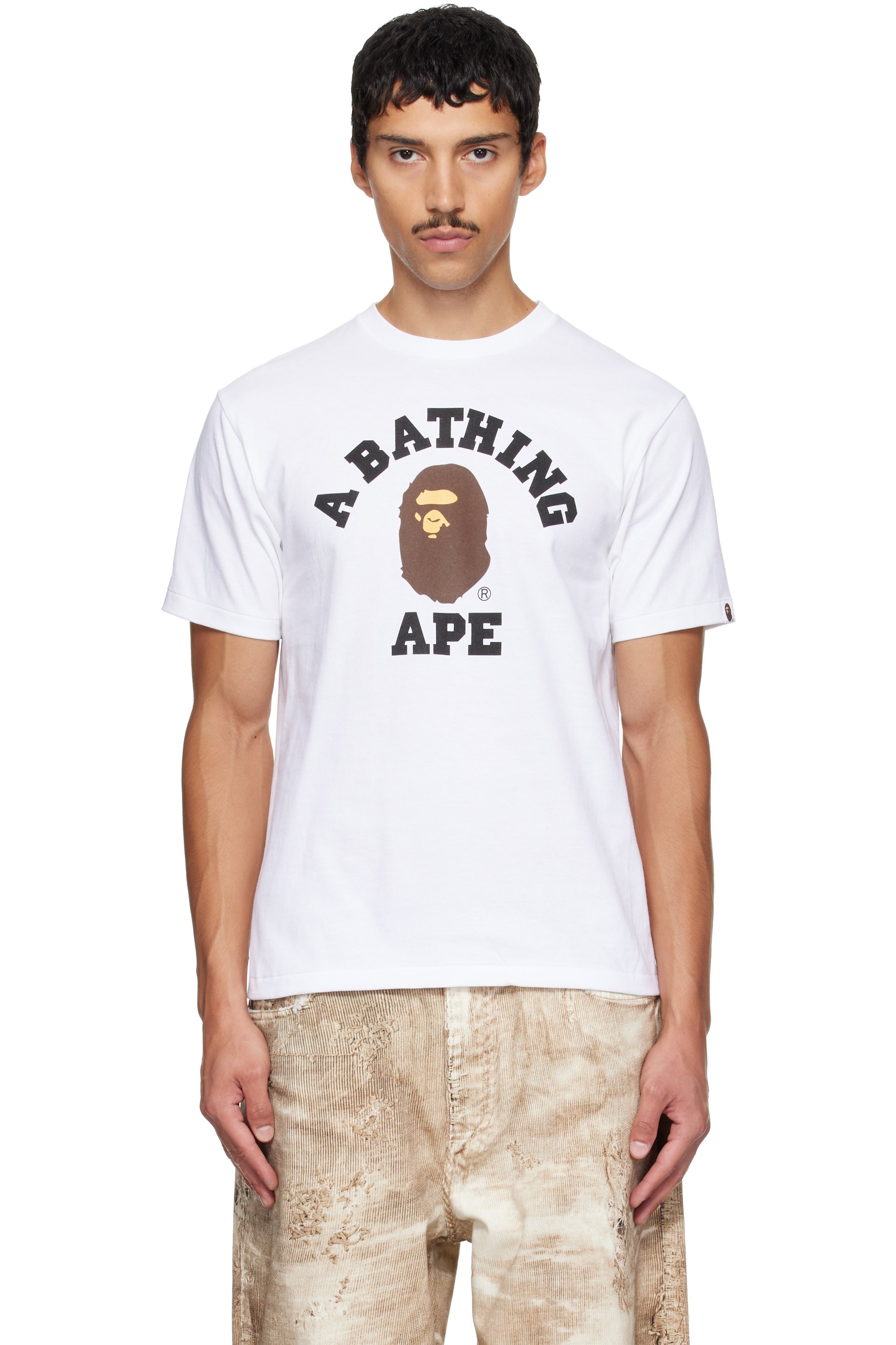 BAPE - White College T-shirt