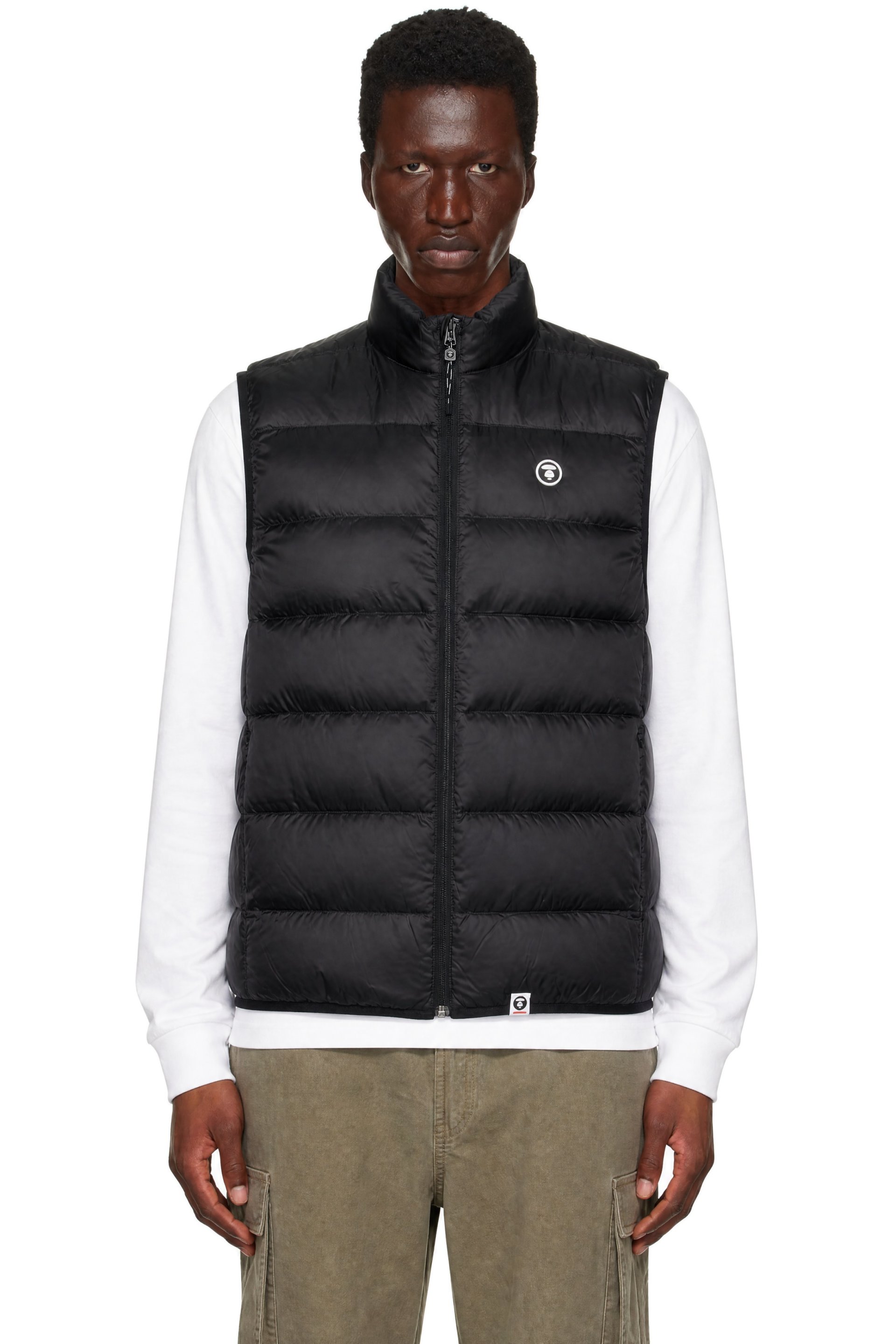 AAPE by A Bathing Ape - Black 'AAPENOW' Down Vest