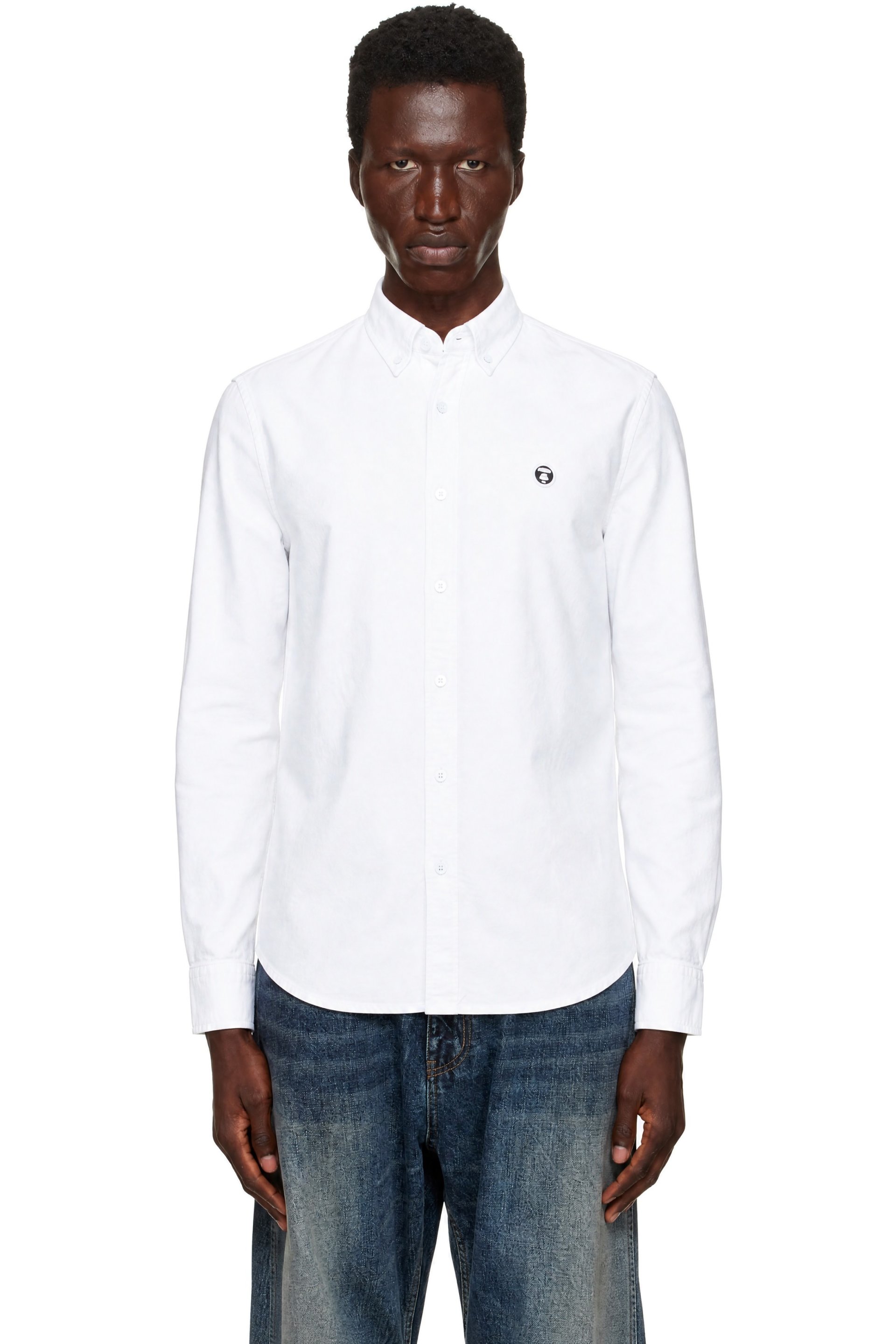 AAPE by A Bathing Ape - Chemise à manches longues à logo AAPENOW
