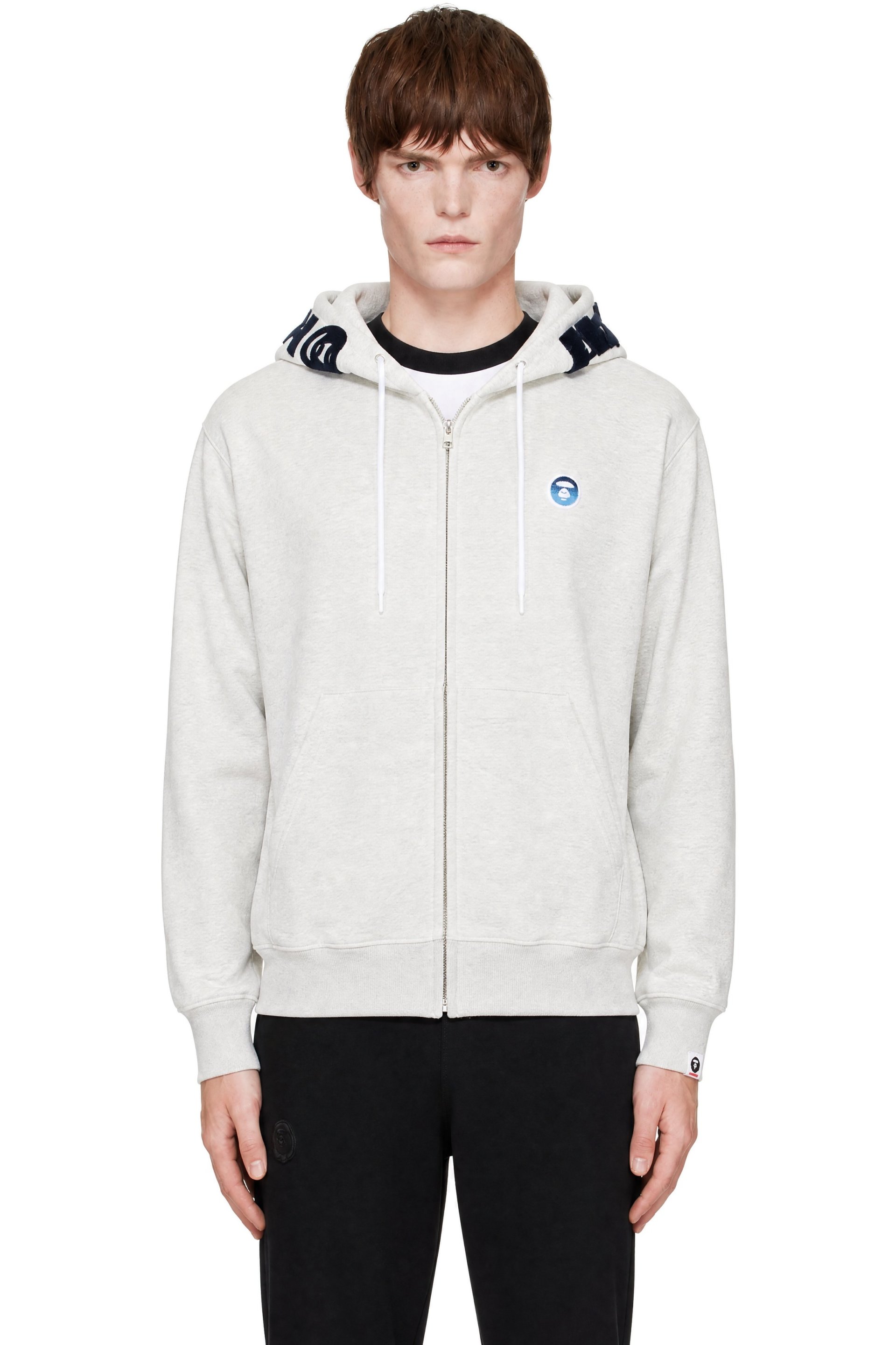 AAPE by A Bathing Ape - Off-White 'AAPENOW' Zip-Up Hoodie