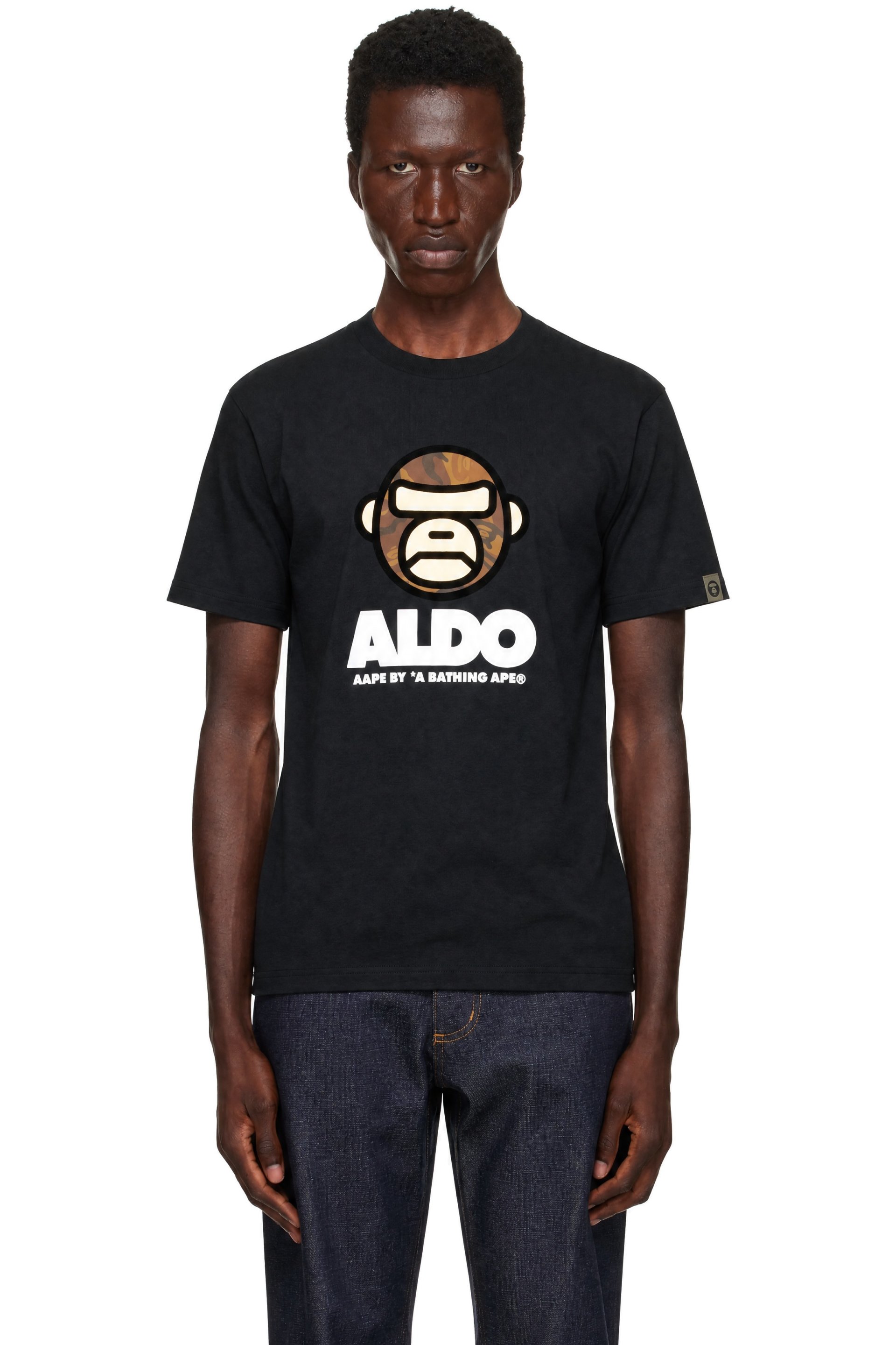 AAPE by A Bathing Ape - White 'AAPER' AAPER Head T-shirt