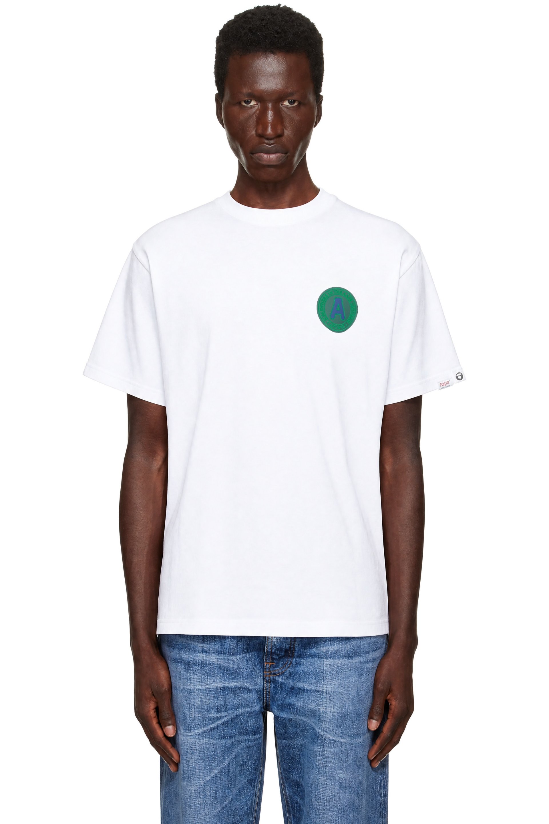 AAPE by A Bathing Ape - White 'AAPE Basic' T-shirt