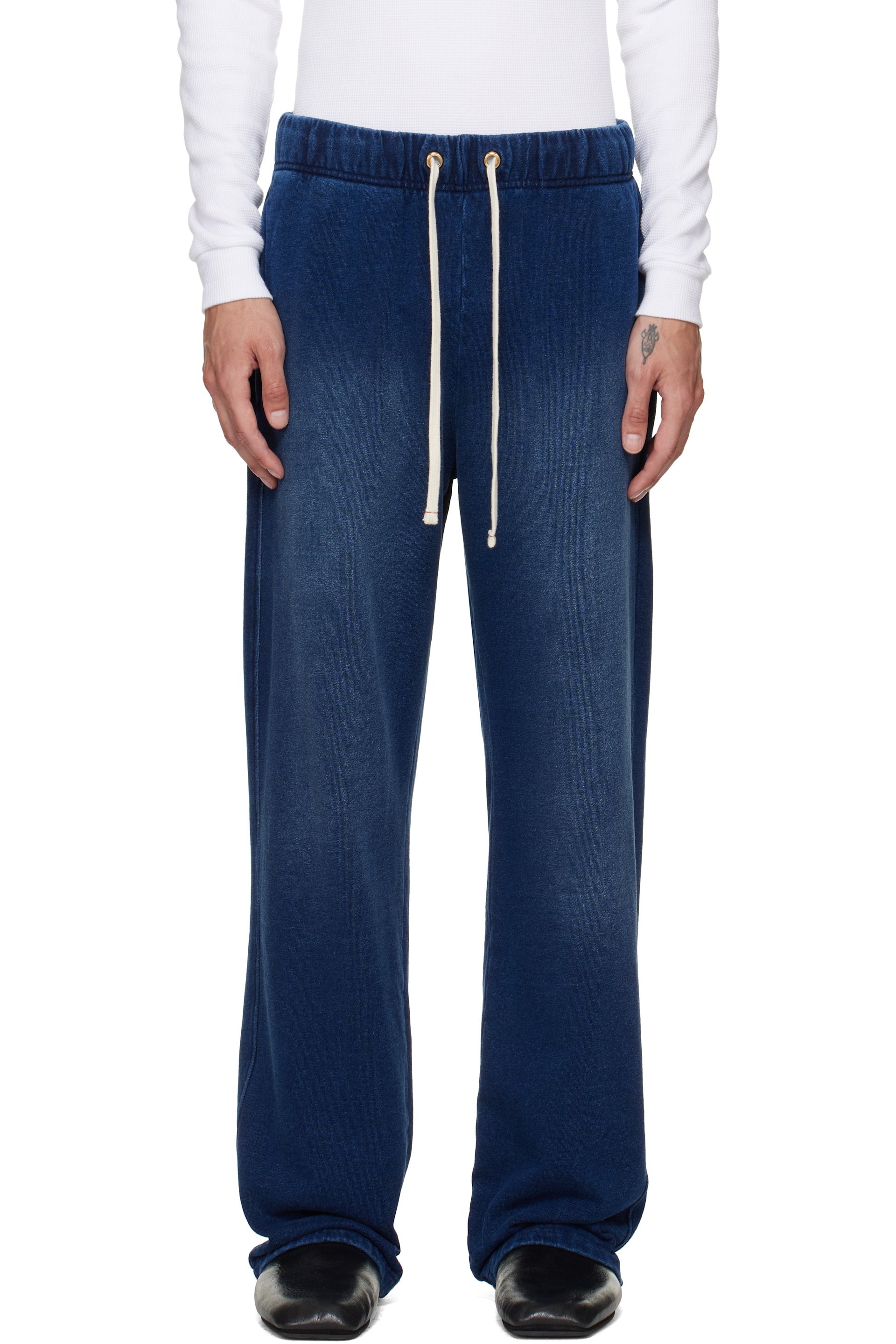 Les Tien - Navy Heavyweight Classic Sweatpants