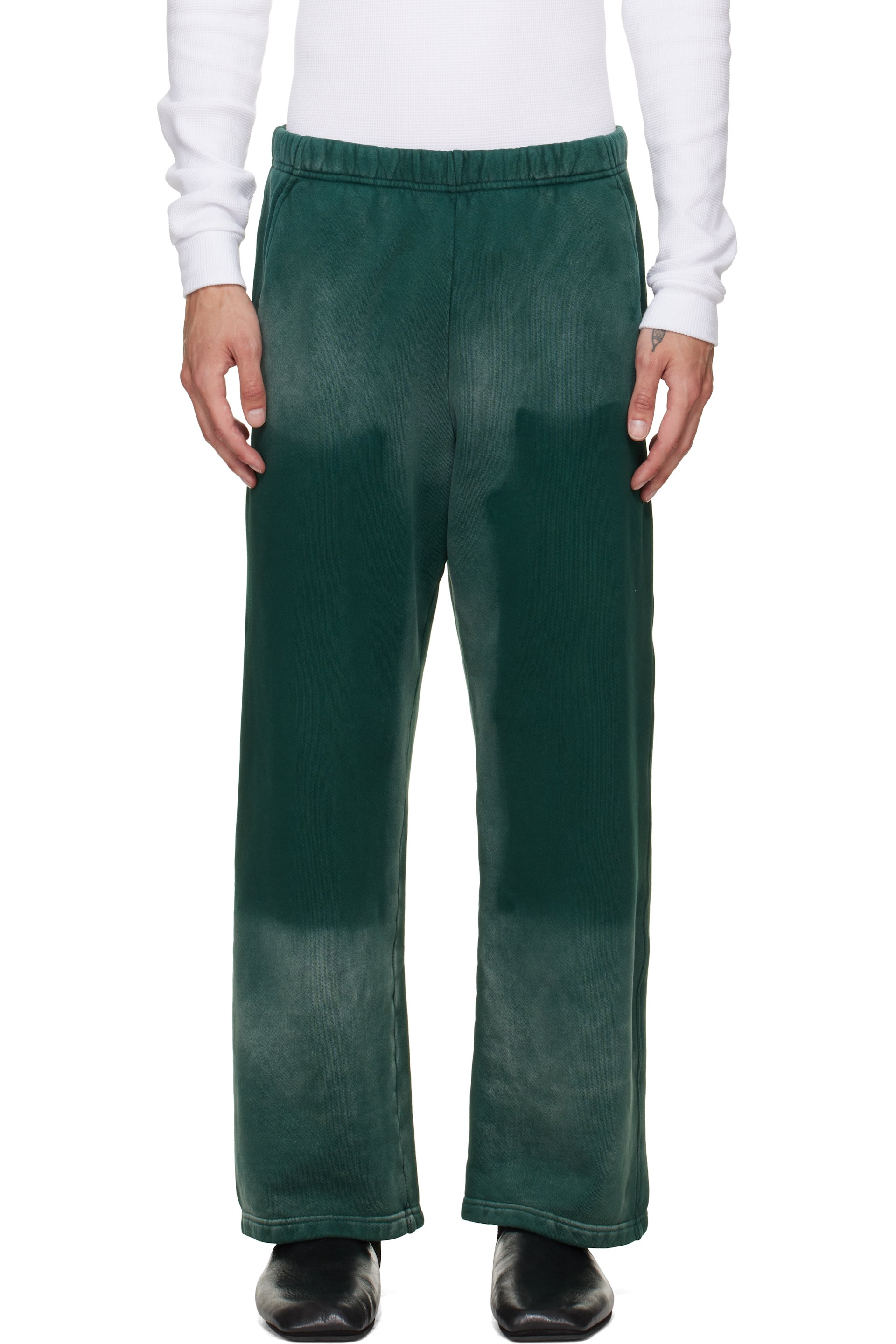 Les Tien - Pantalon de survêtement épais vert