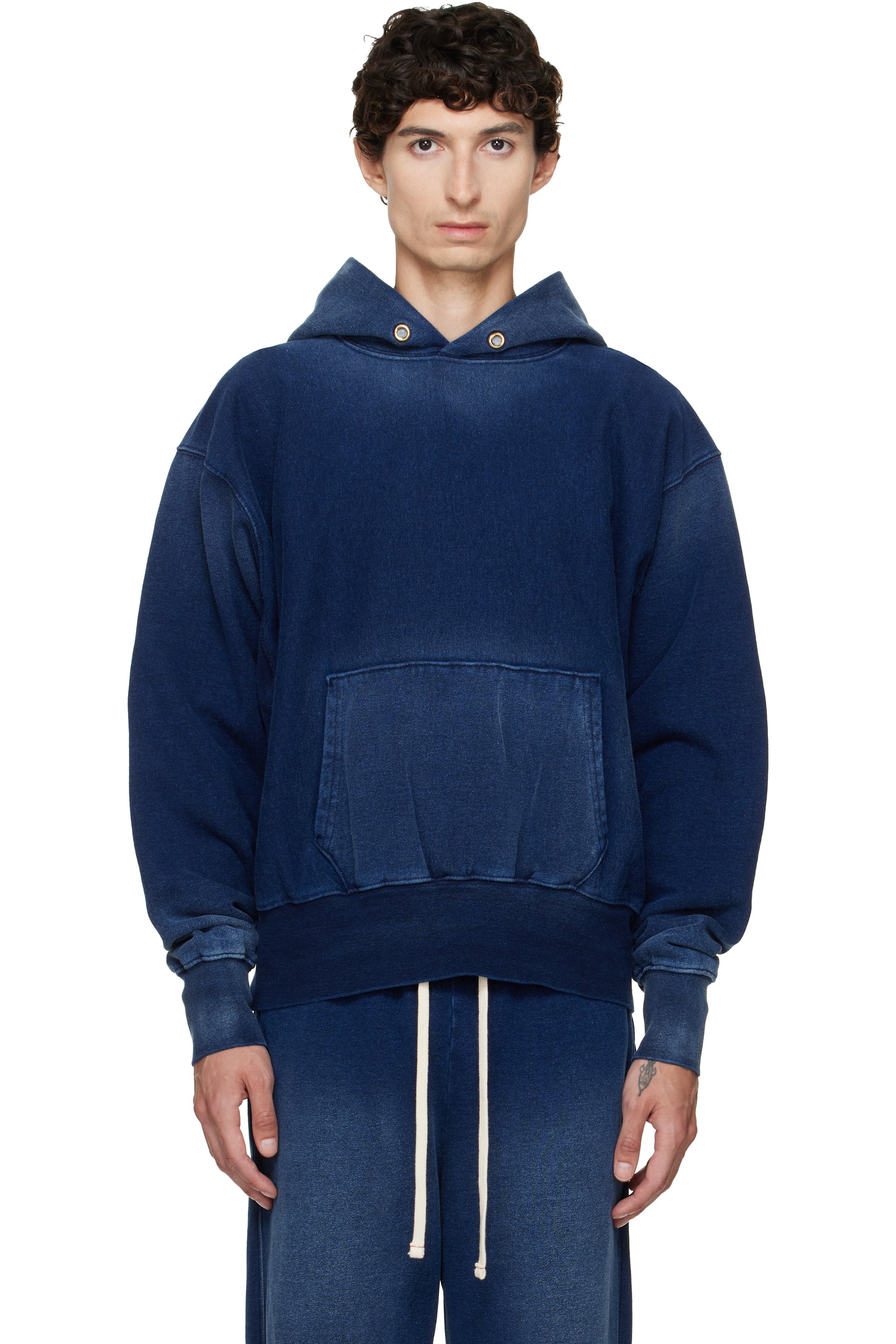 Les Tien - Navy Heavyweight Hoodie