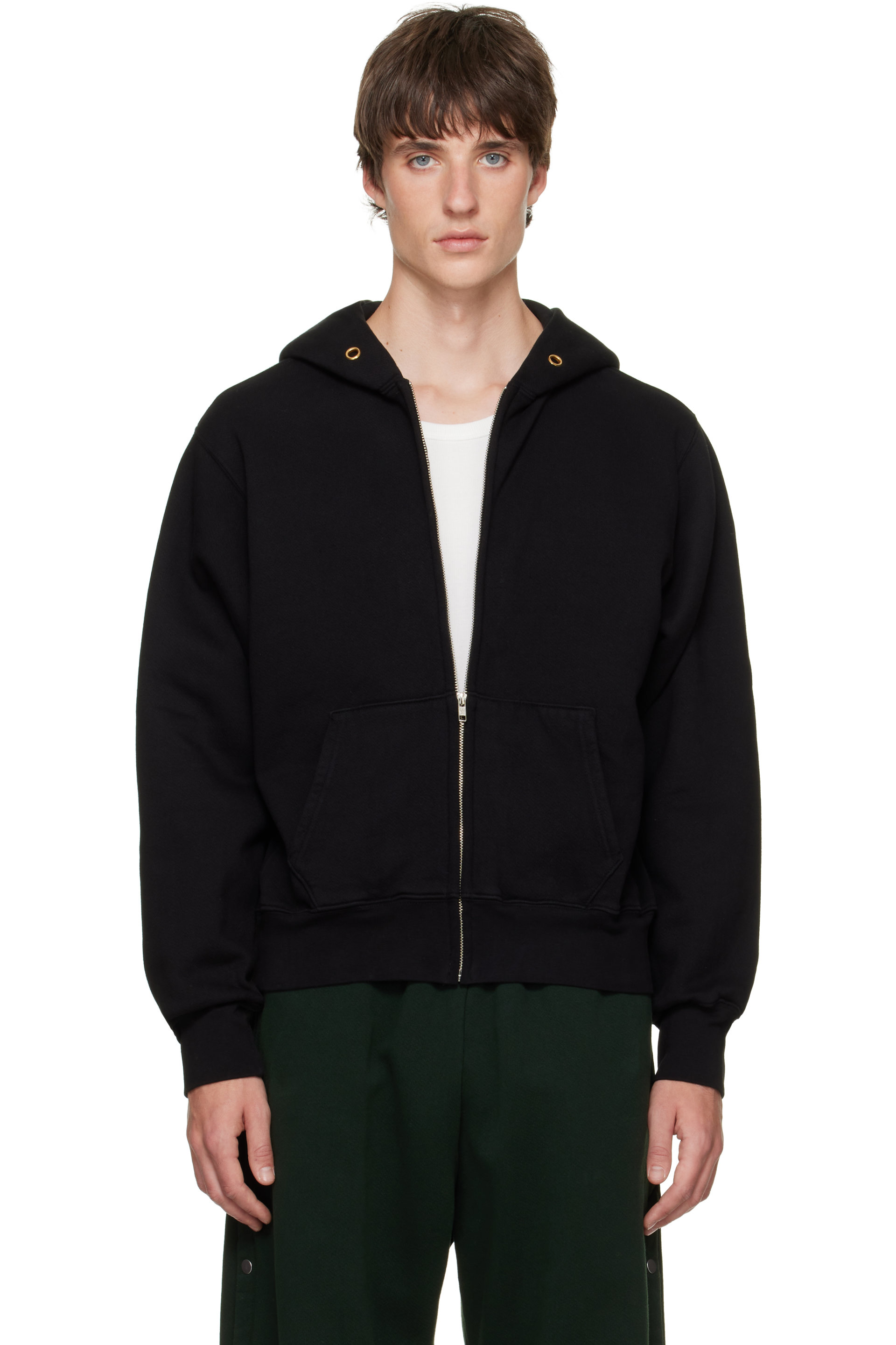 Les Tien - Black Heavyweight Zip Hoodie