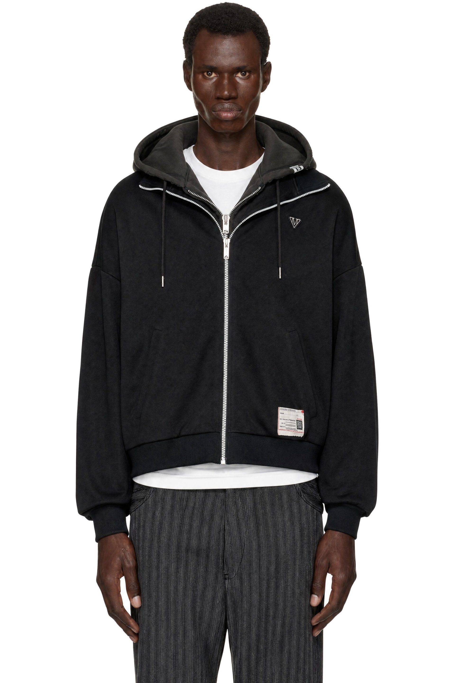 Maison MIHARA YASUHIRO - Black Shifted Layer Track Jacket