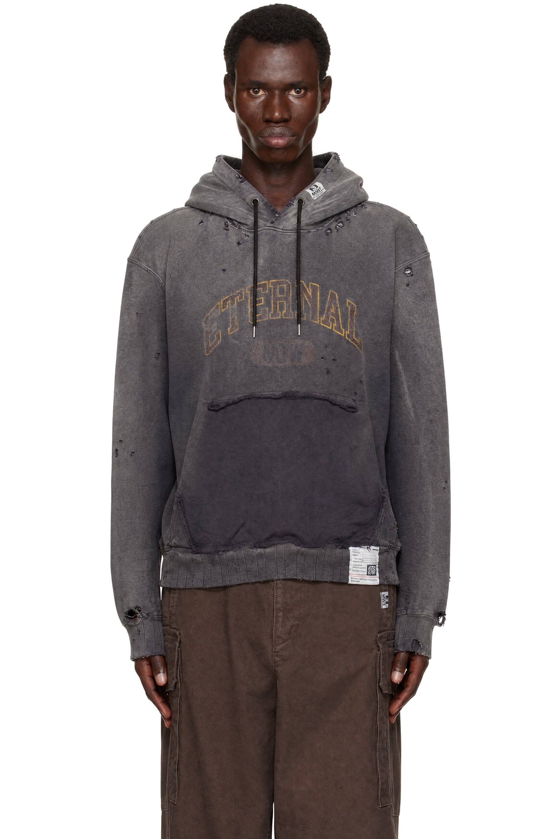 Maison MIHARA YASUHIRO - Black Sun Faded Like Hoodie